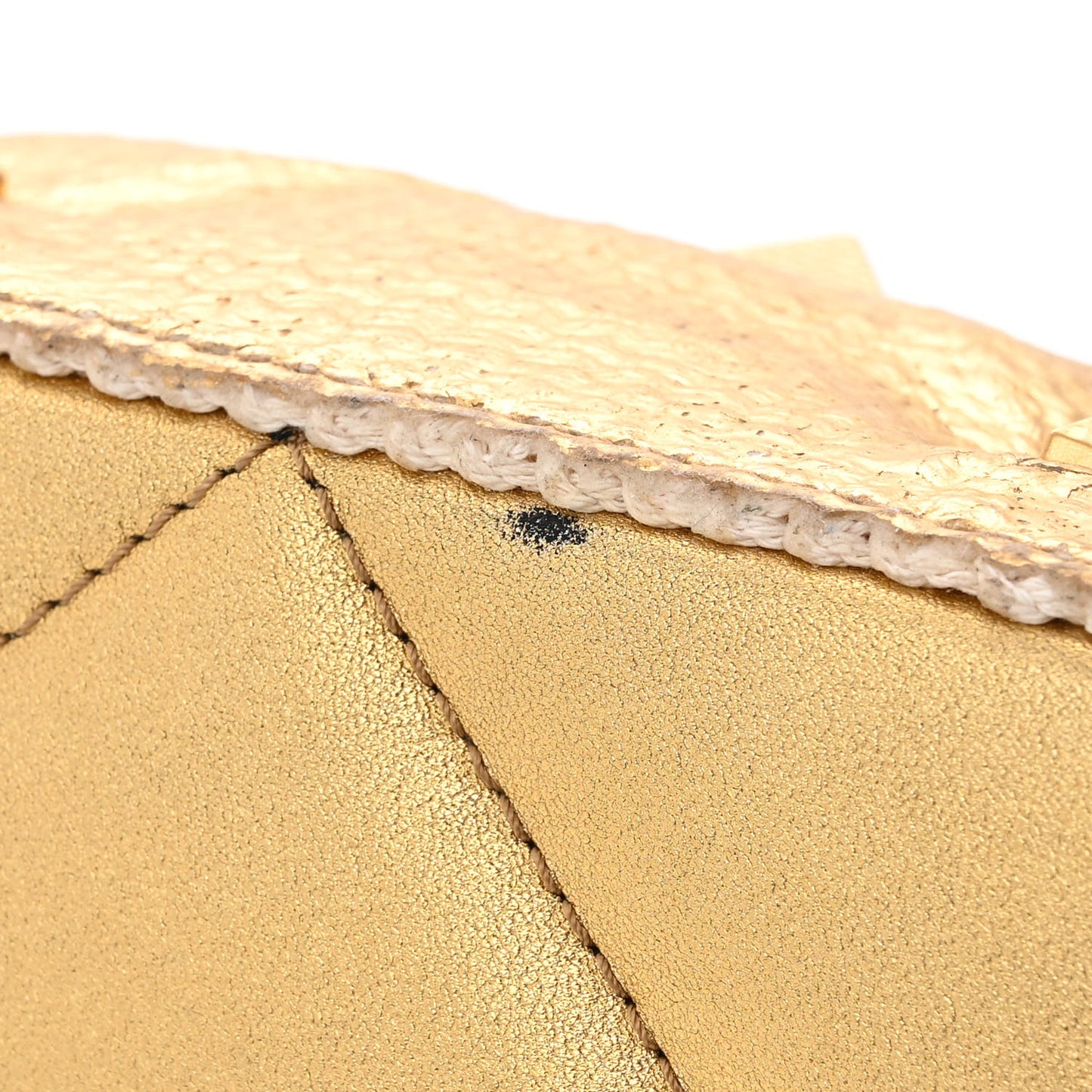 Tweed Metallic Small Roman Stud The Handle Bag Gold