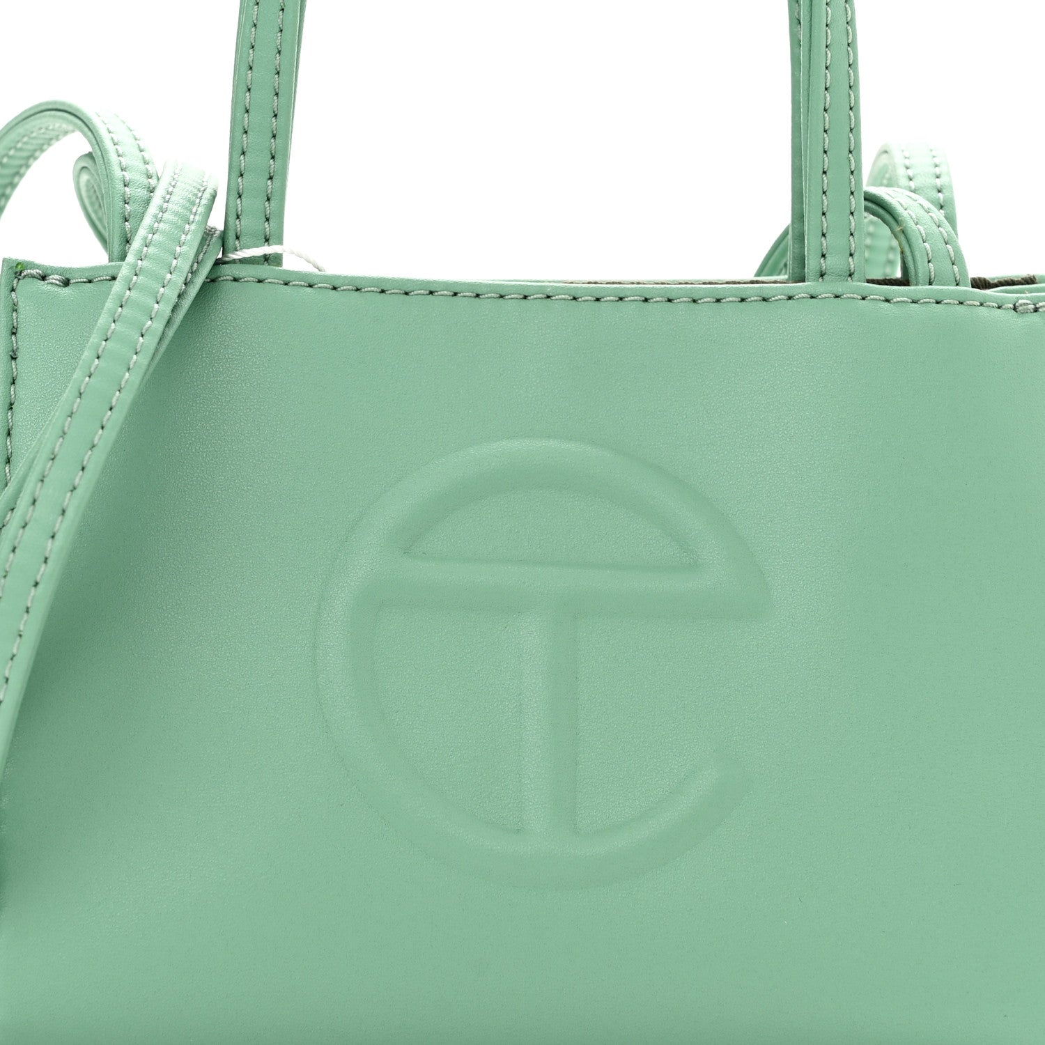 Telfar Vegan Leather Small Shopping Bag Sage 8 of 10