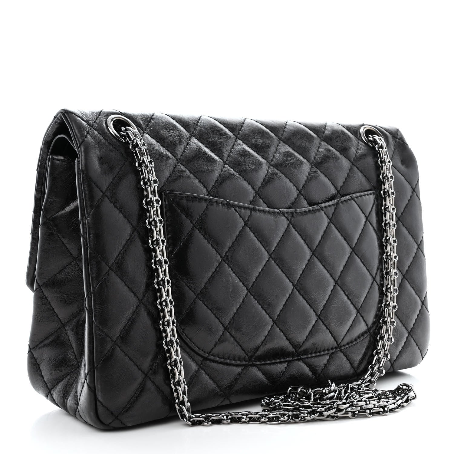 Chanel Aged Calfskin Quilted 2.55 Reissue 226 Flap Black 3 of 14