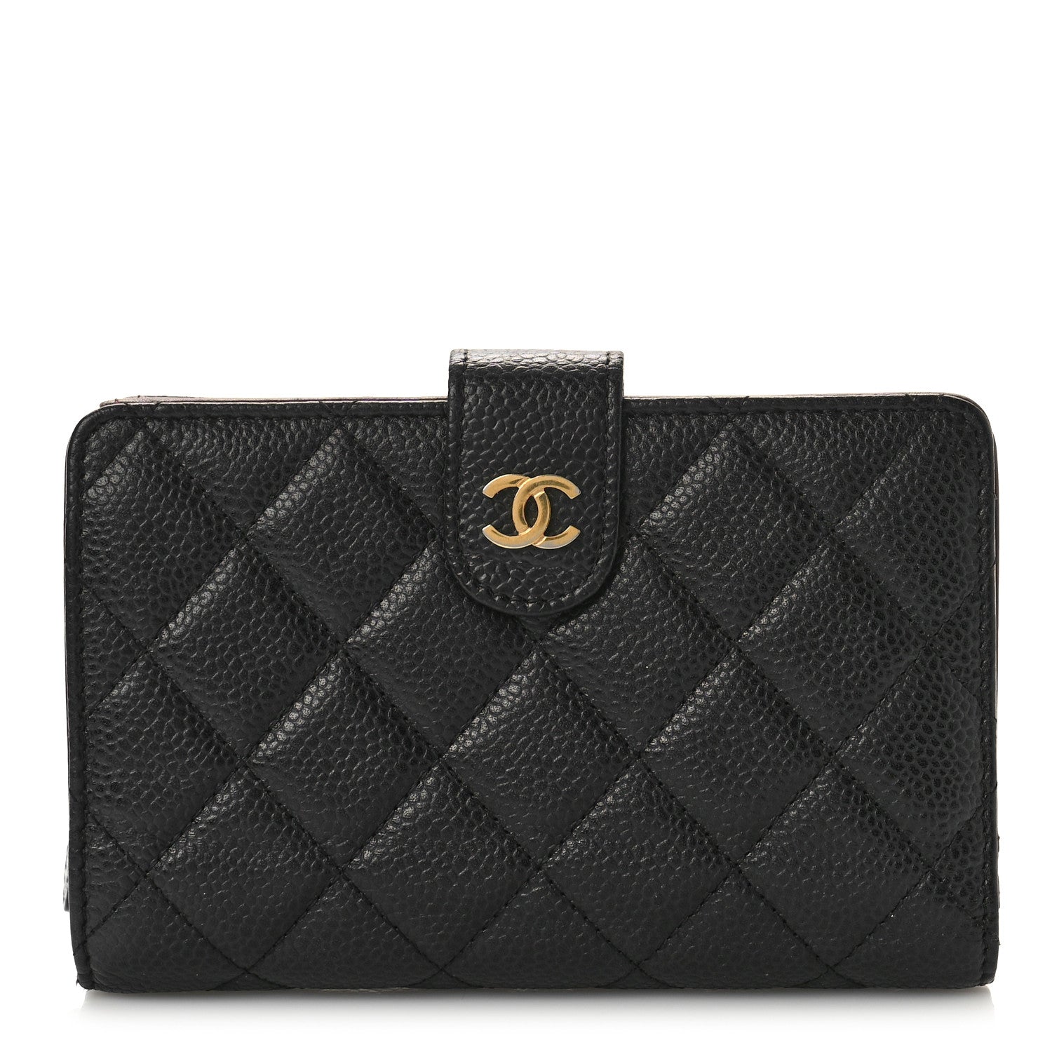 Chanel Caviar Quilted Zipped Pocket Wallet Black 1 of 11