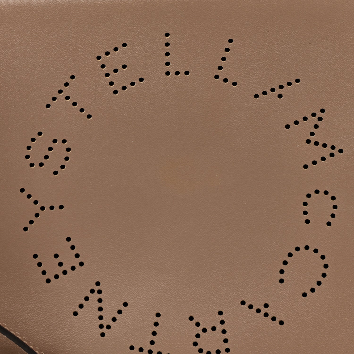 Stella McCartney Alter Nappa Perforated Logo Pouch Beige 7 of 12