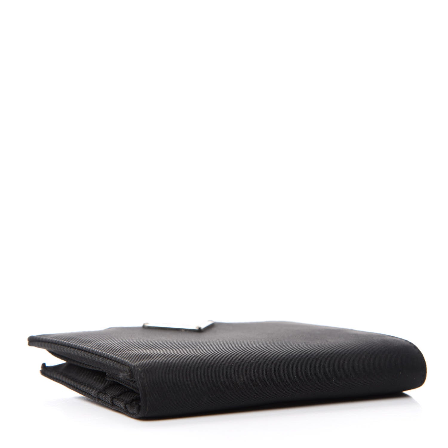 Prada Tessuto Nylon French Wallet Black 4 of 7