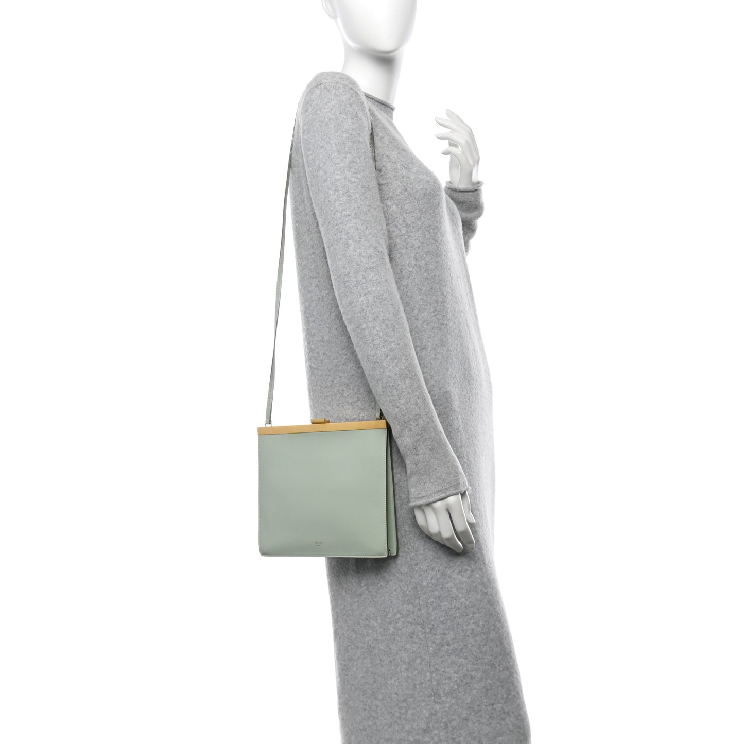 Smooth Calfskin Mini Clasp Bag Jade