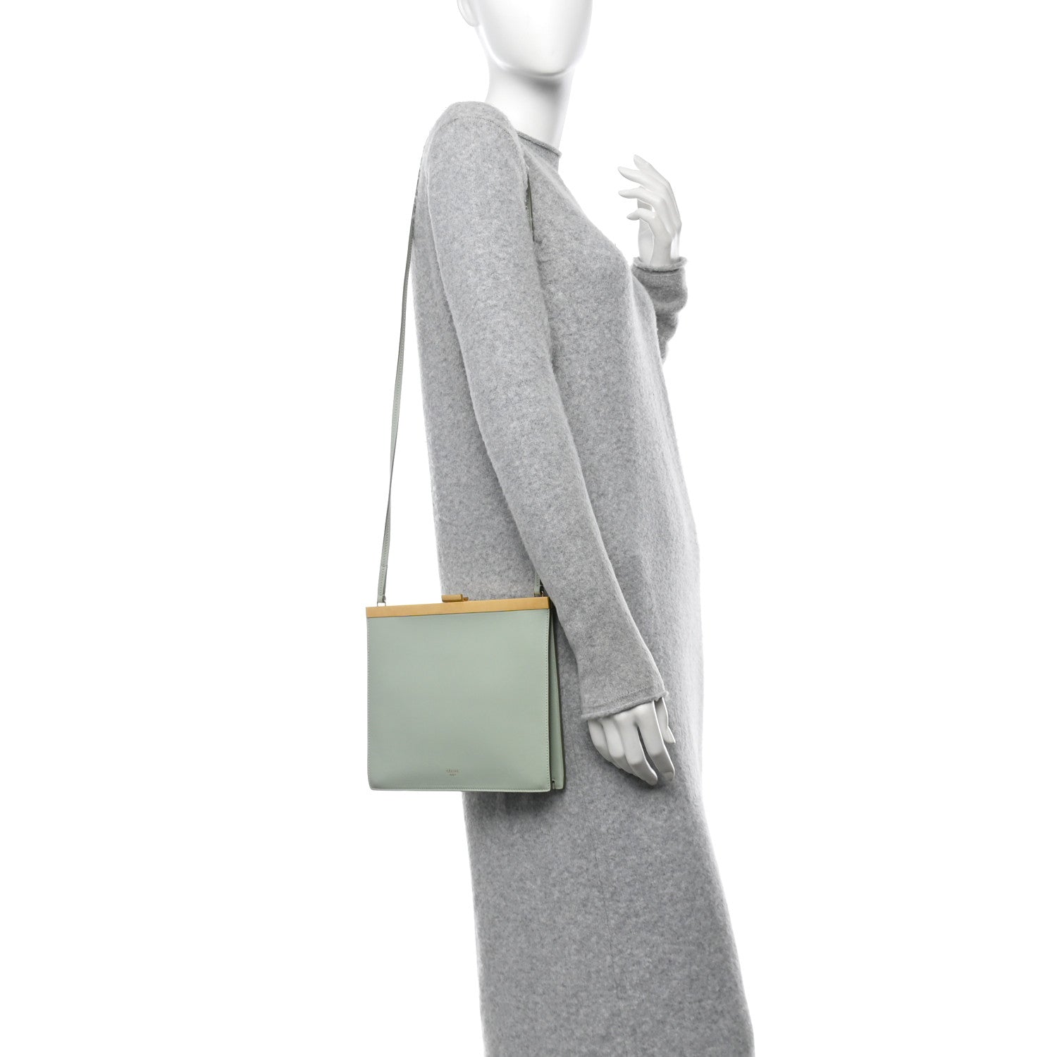 Celine Smooth Calfskin Mini Clasp Bag Jade 2 of 10