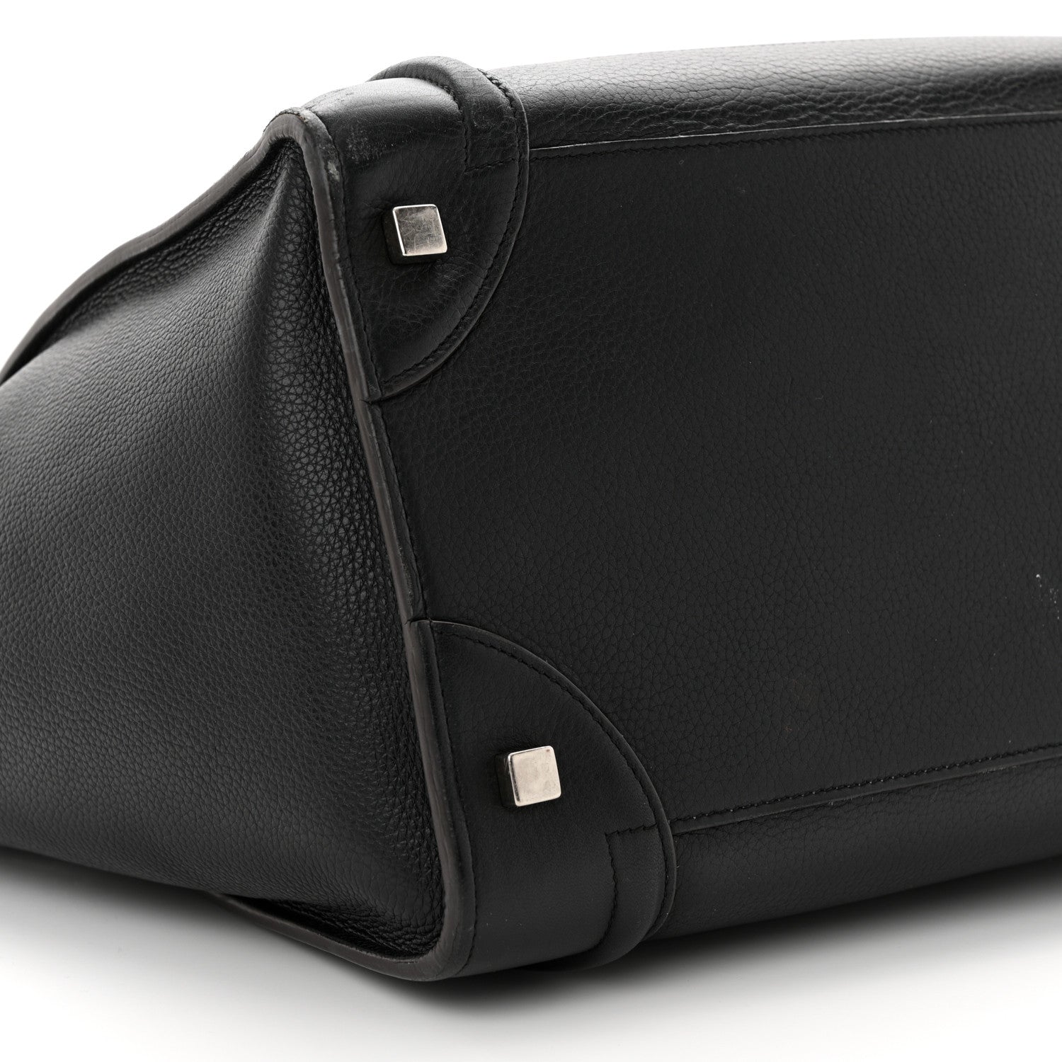 Celine Drummed Calfskin Mini Luggage Black 8 of 15