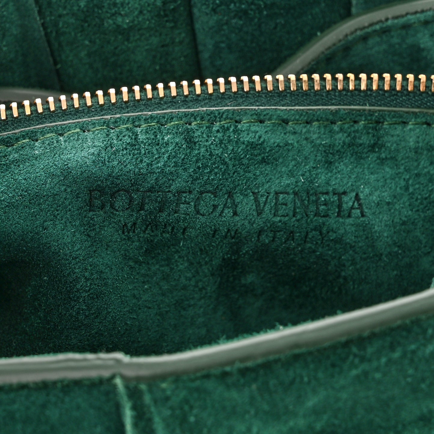 Suede Maxi Intrecciato Padded Chain Cassette Crossbody Bag Emerald Green