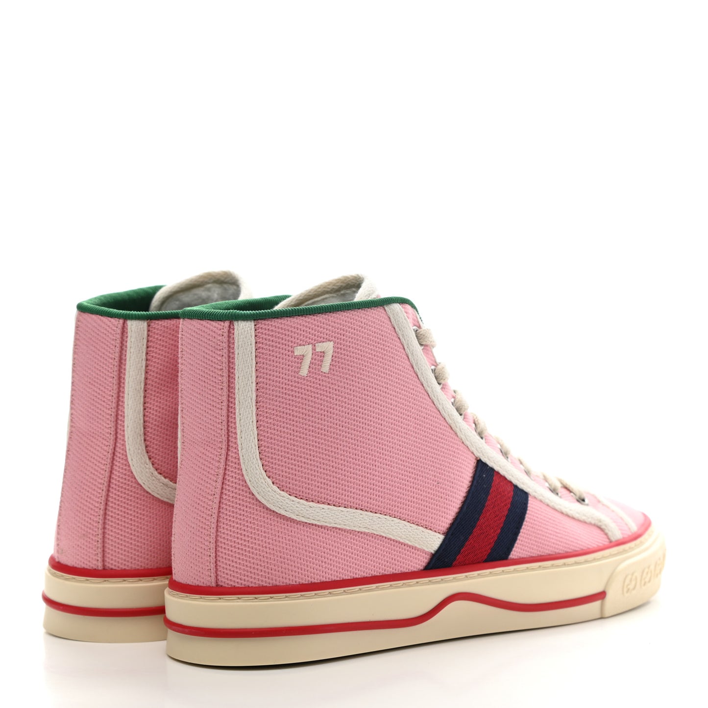 Canvas Web Womens 1977 Tennis High Top Sneakers 36.5 Wild Rose Mystic White