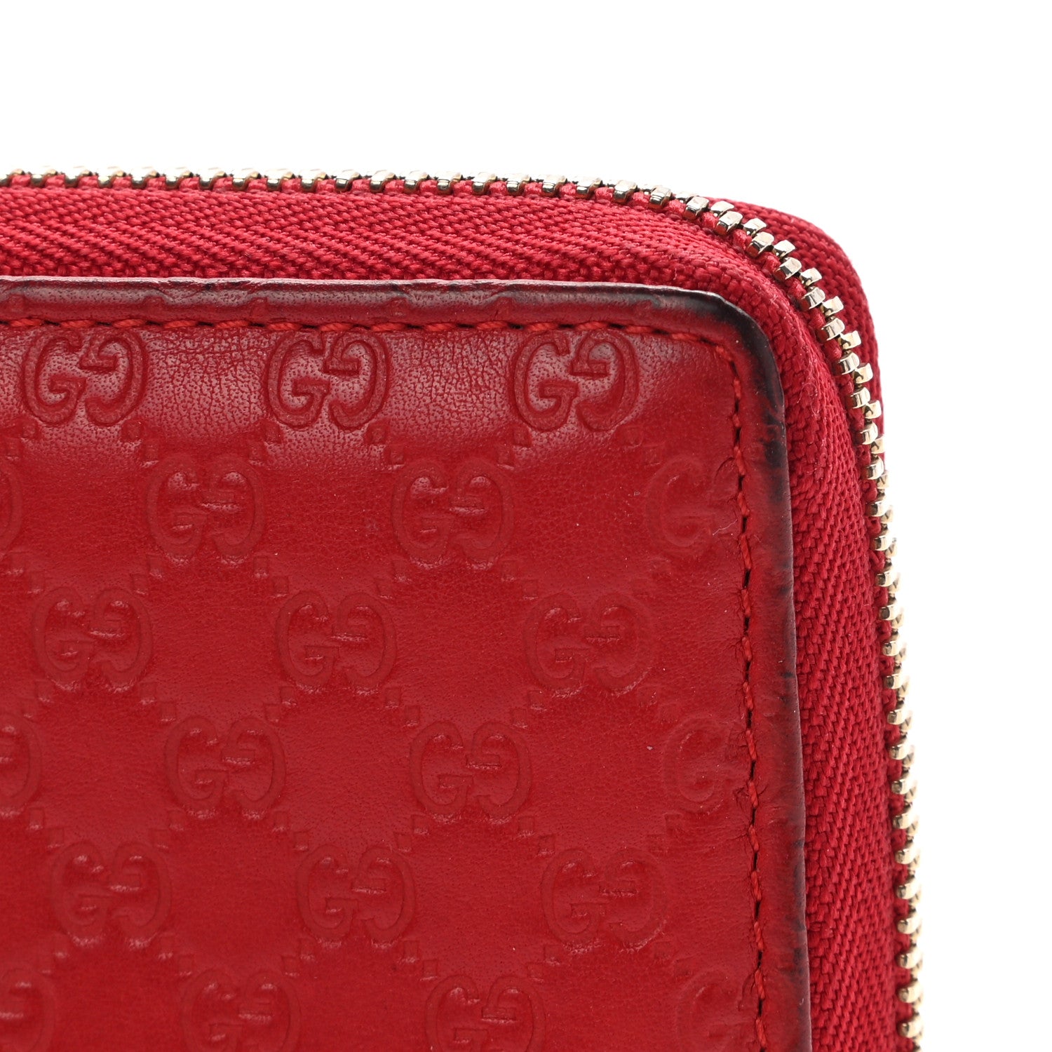 Gucci Microguccissima Zip Around Heart Wallet Hibiscus Red 11 of 11