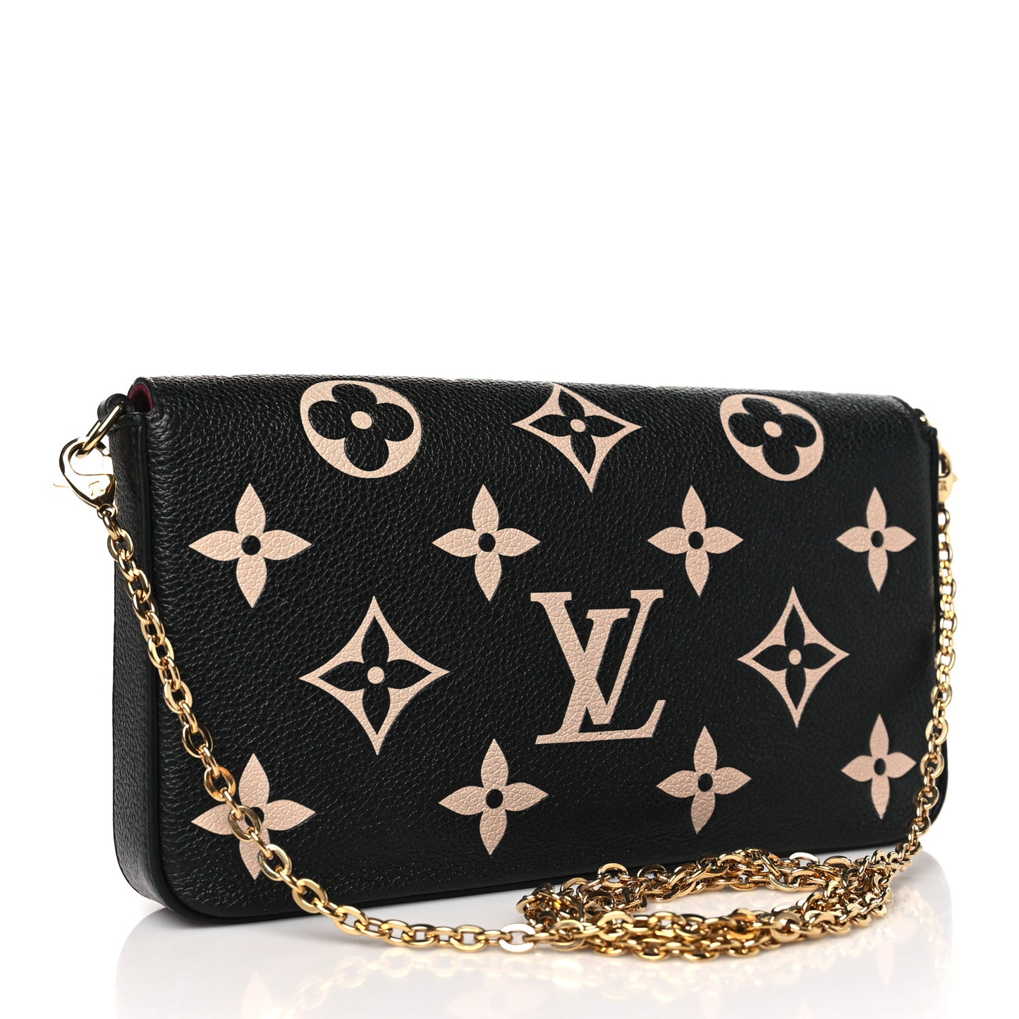 Empreinte Monogram Giant Felicie Pochette Black Beige