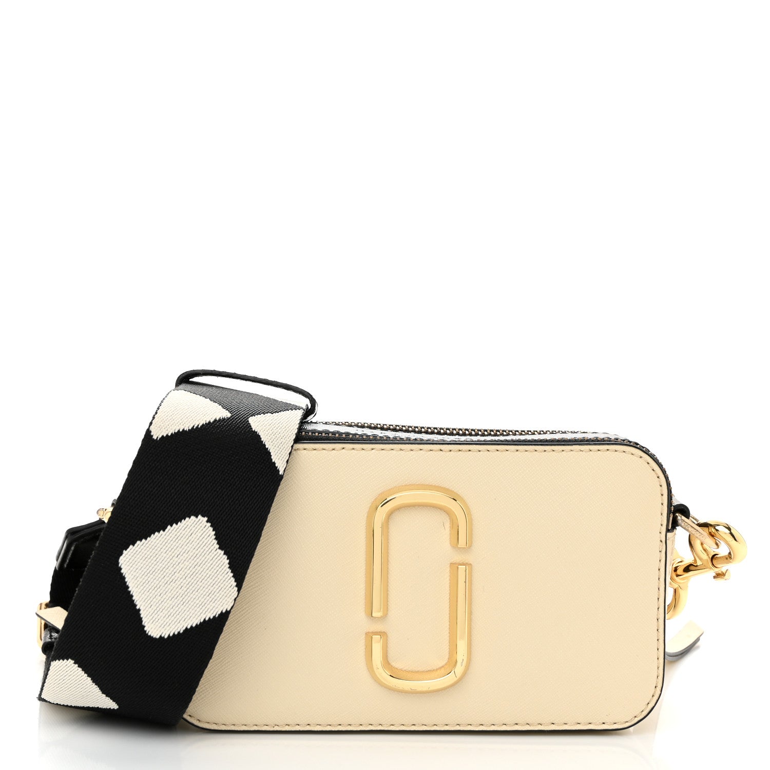 Marc Jacobs Saffiano Small Snapshot Camera Bag Cloud White Multicolor 1 of 12