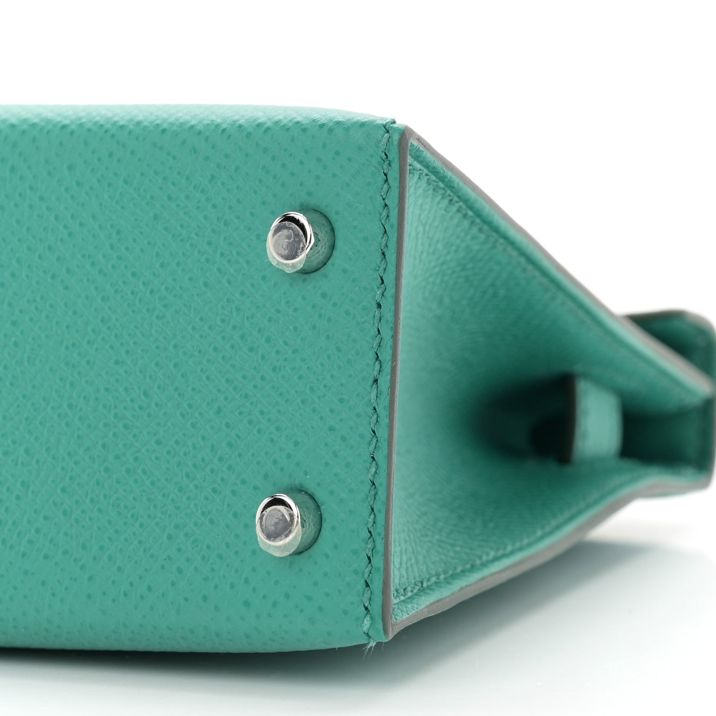 Epsom Mini Kelly Sellier 20 Vert Jade Bleu Paradis Bleu Saphir