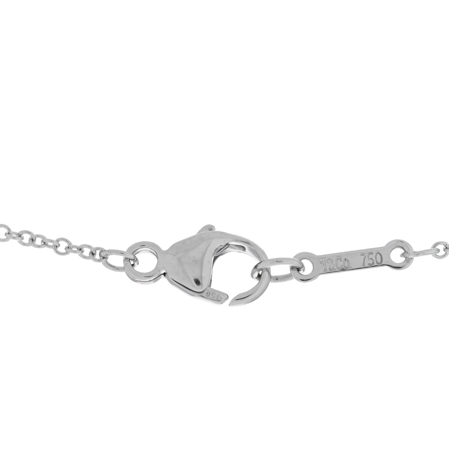 Tiffany 18K White Gold Diamond Paloma's Graffiti Love Pendant Necklace 4 of 4