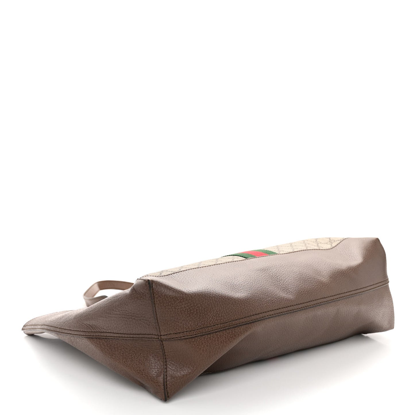 GG Supreme Monogram Web Ophidia Tote Brown