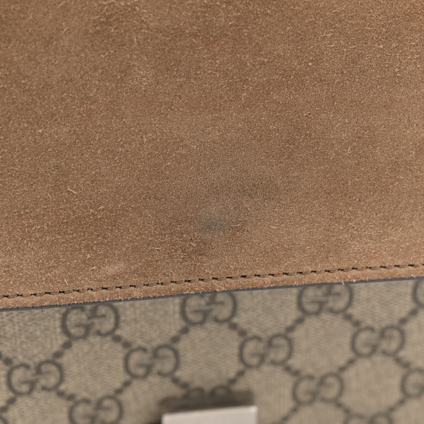 GG Supreme Monogram Small Dionysus Shoulder Bag Taupe