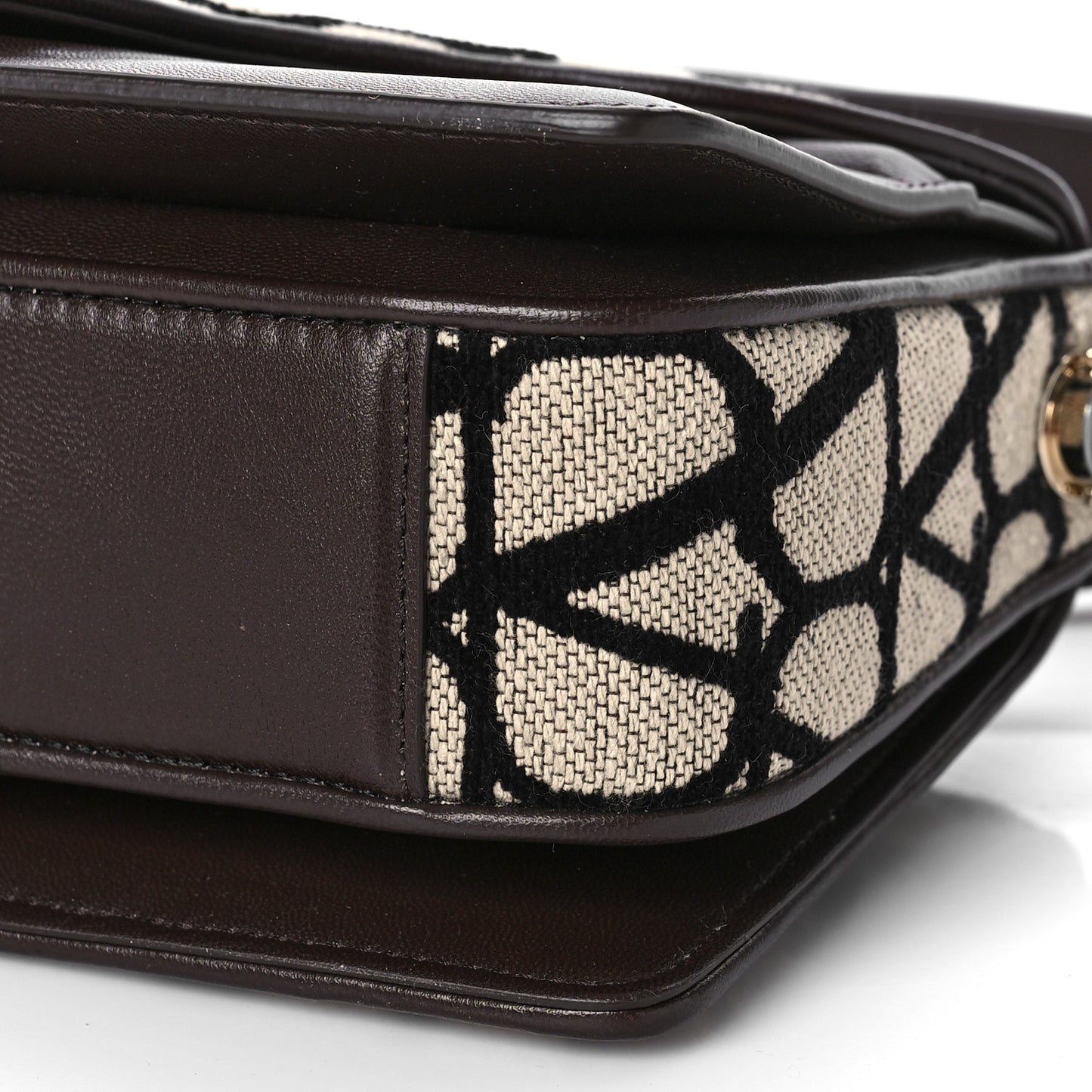 Toile Iconographe Goatskin Le Grand Deuxieme Shoulder Bag Naturale Black Fondant
