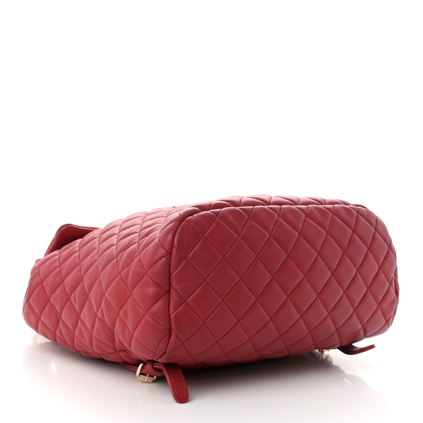 Lambskin Quilted Large Urban Spirit Backpack Red