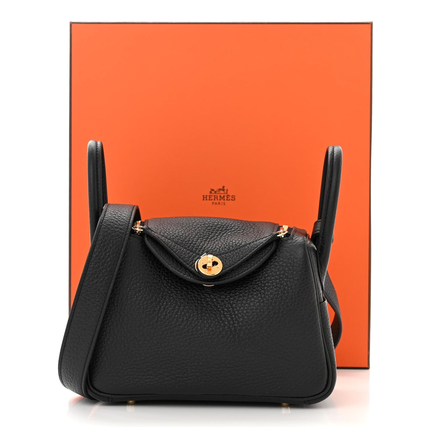 Taurillon Clemence Mini Lindy 20 Black