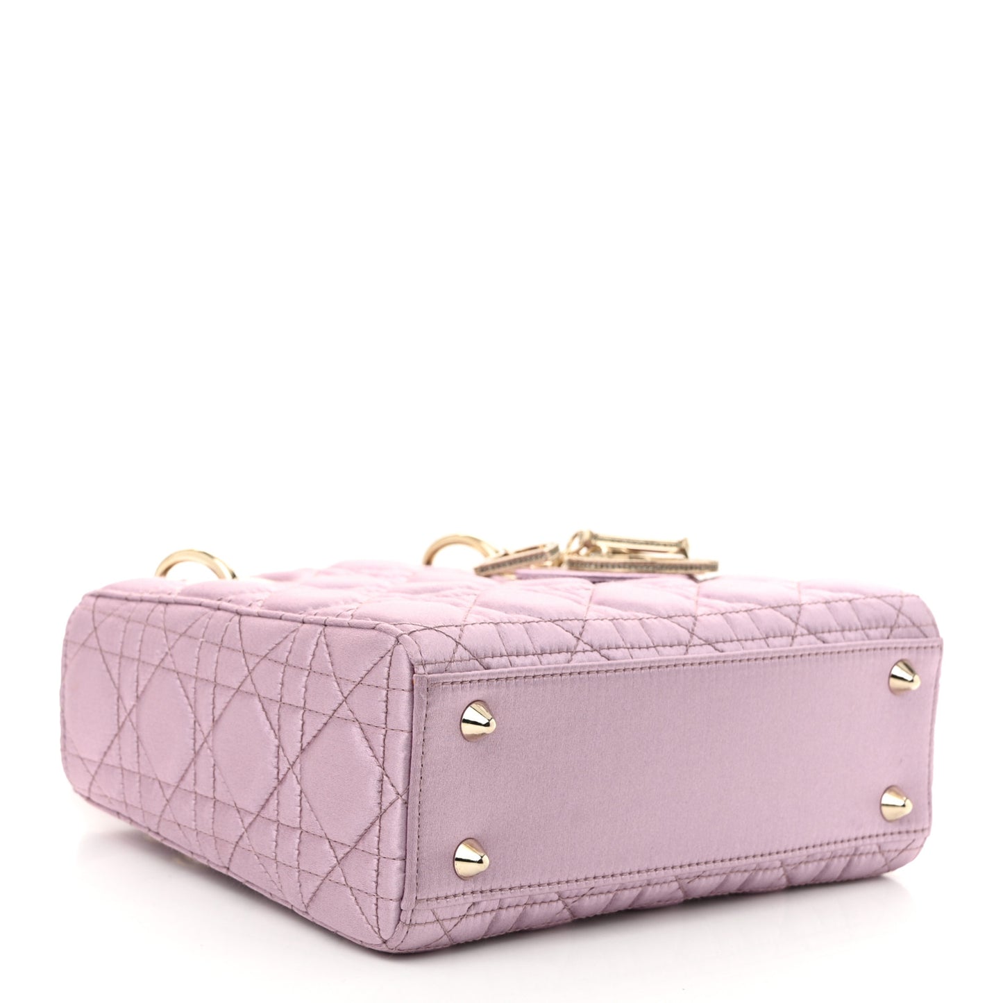 Satin Swarovski Crystal Cannage Small My ABC Lady Dior Pink