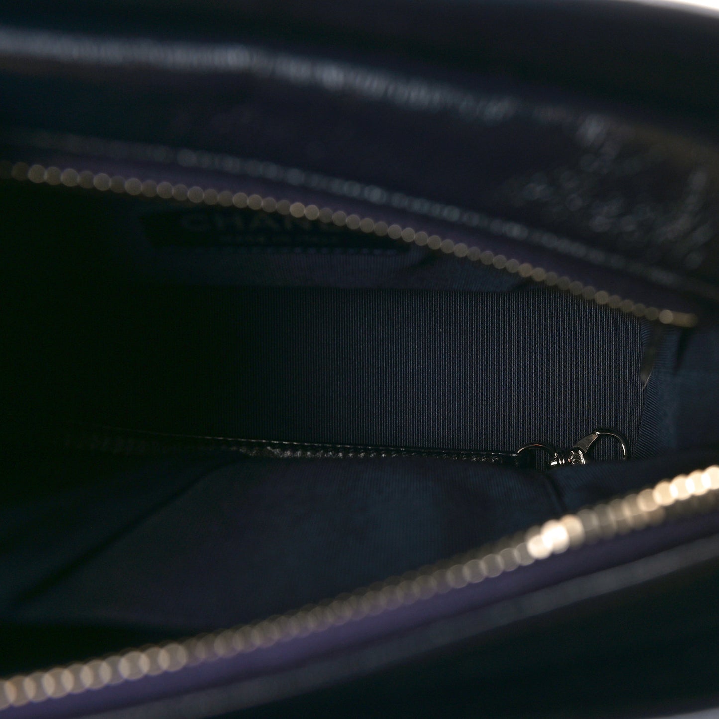 Tweed Calfskin Small Gabrielle Hobo Navy
