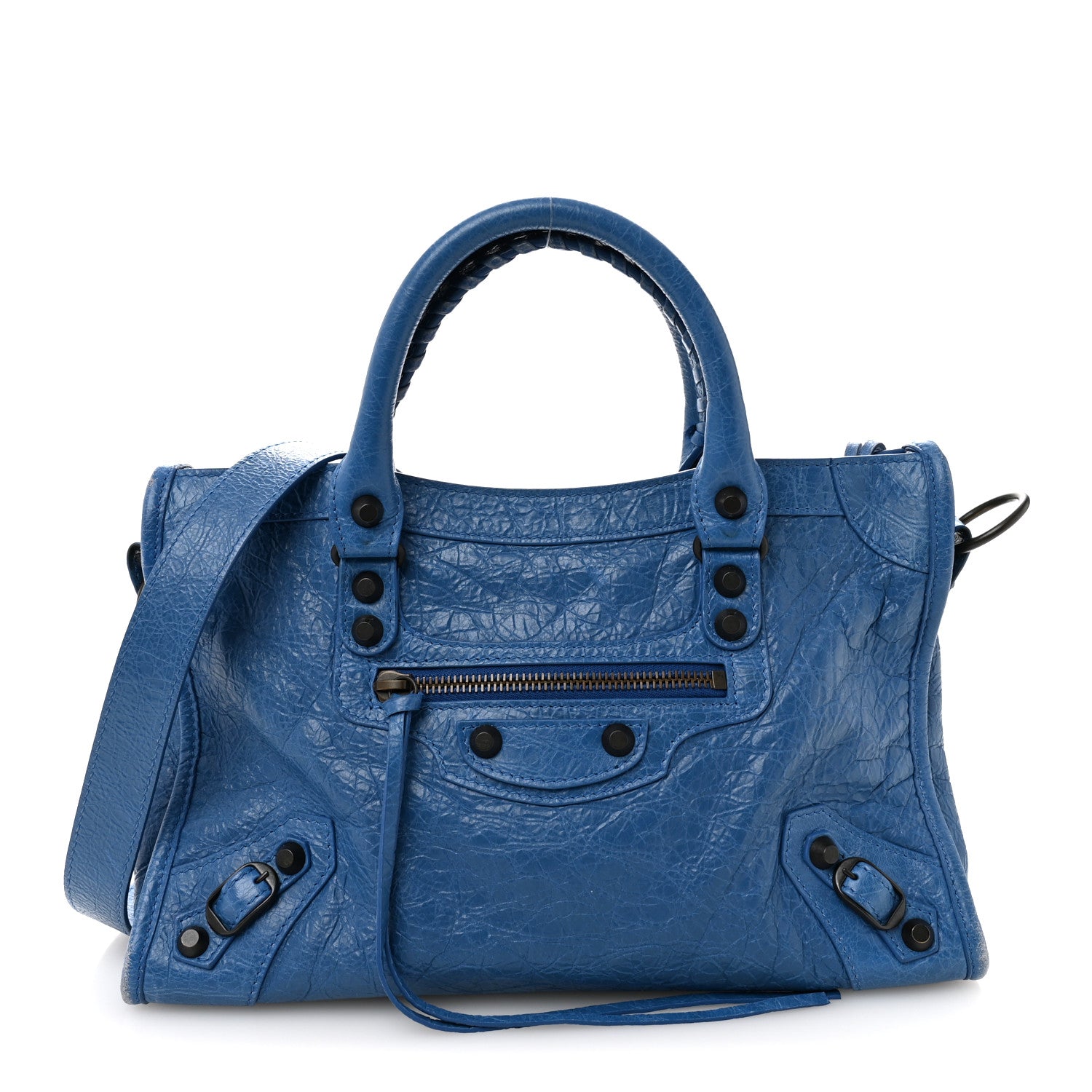 Balenciaga Agneau Arena Classic Hardware Small Le City Blue