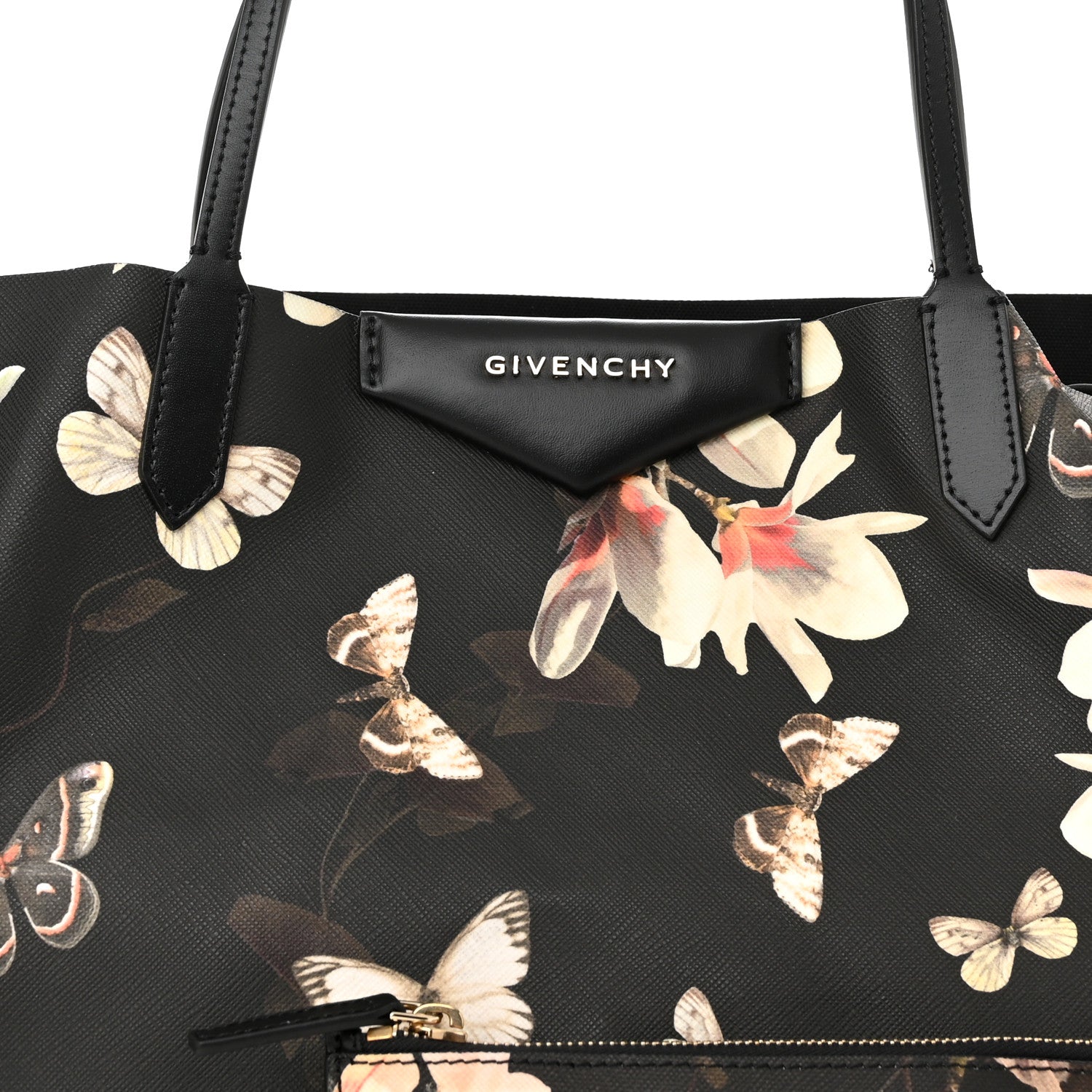 Givenchy Textured Coated Canvas Magnolia and Moth Print Large Antigona Tote 7 of 9
