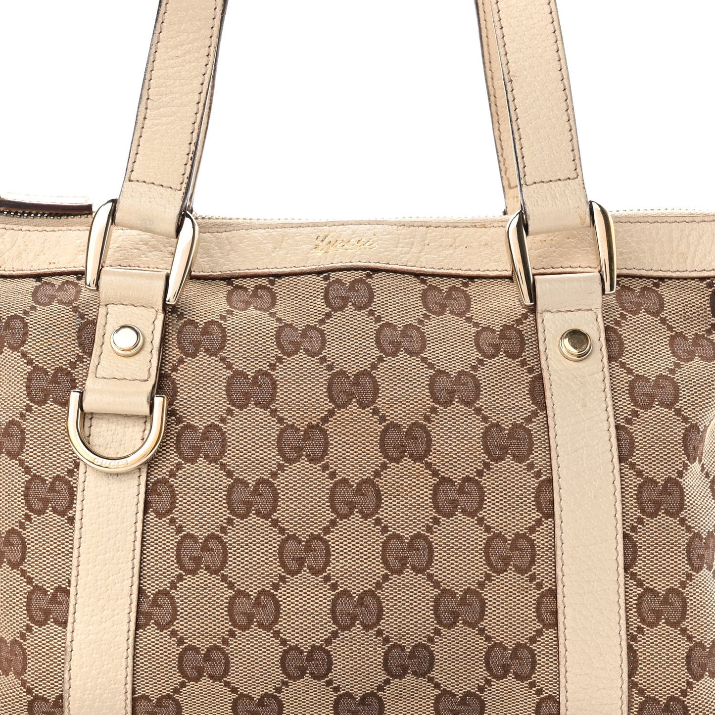 Monogram Small Abbey Tote Off White