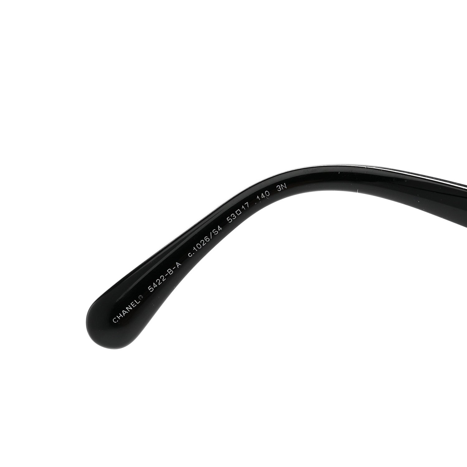 Chanel Acetate Strass Square Sunglasses 5422-B-A Black White 5 of 8