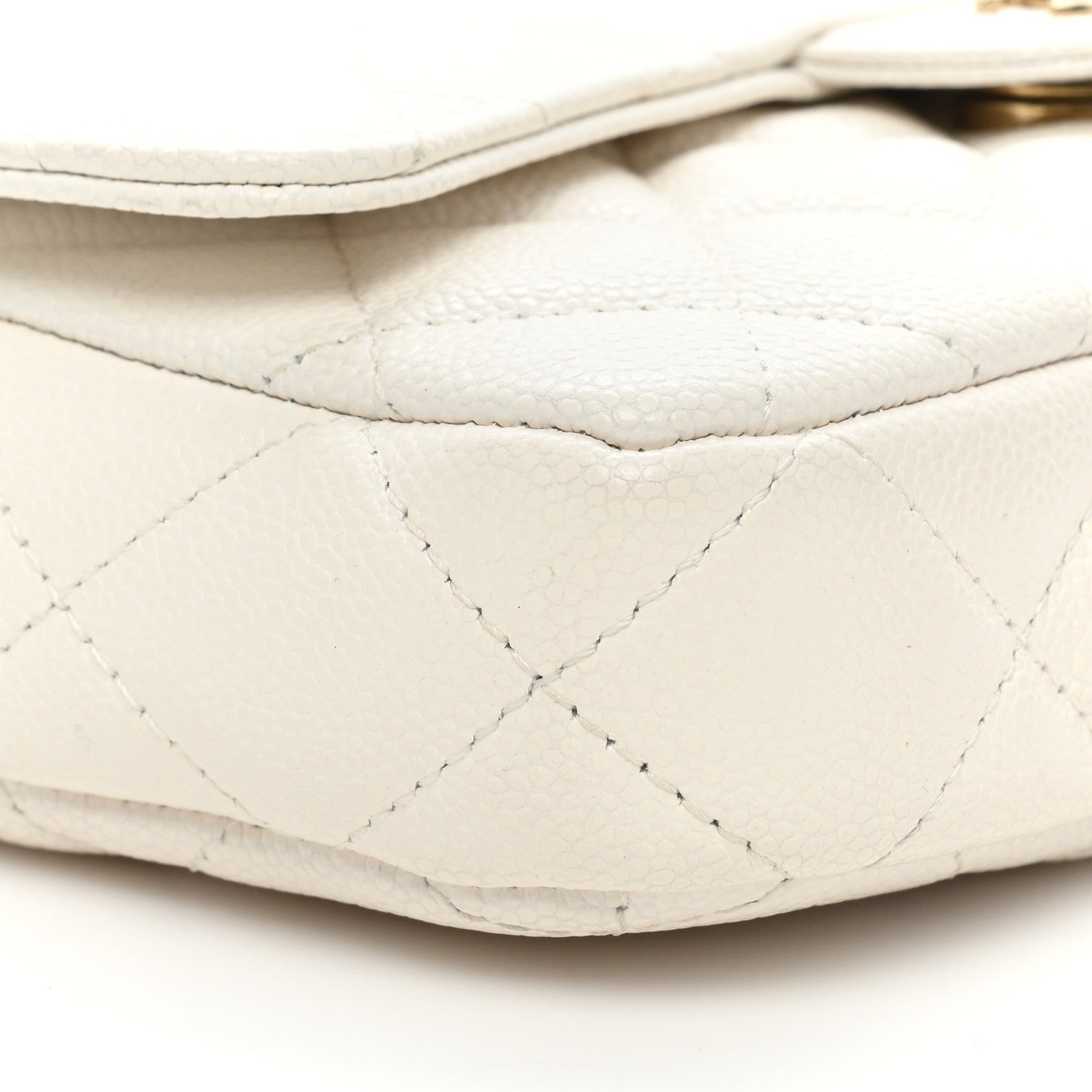 Chanel Lambskin Quilted Flap Phone Holder With Chain White 11 of 17