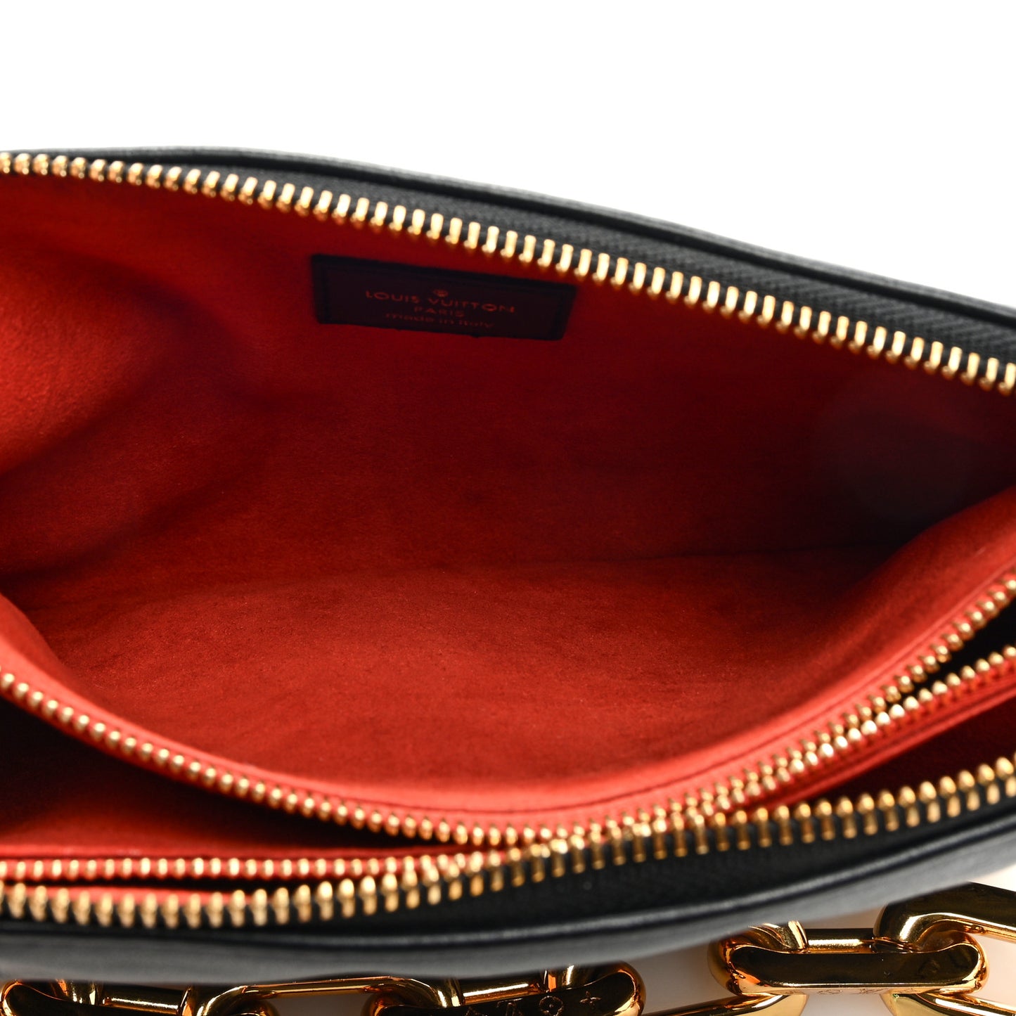 Lambskin Embossed Monogram Coussin BB Black