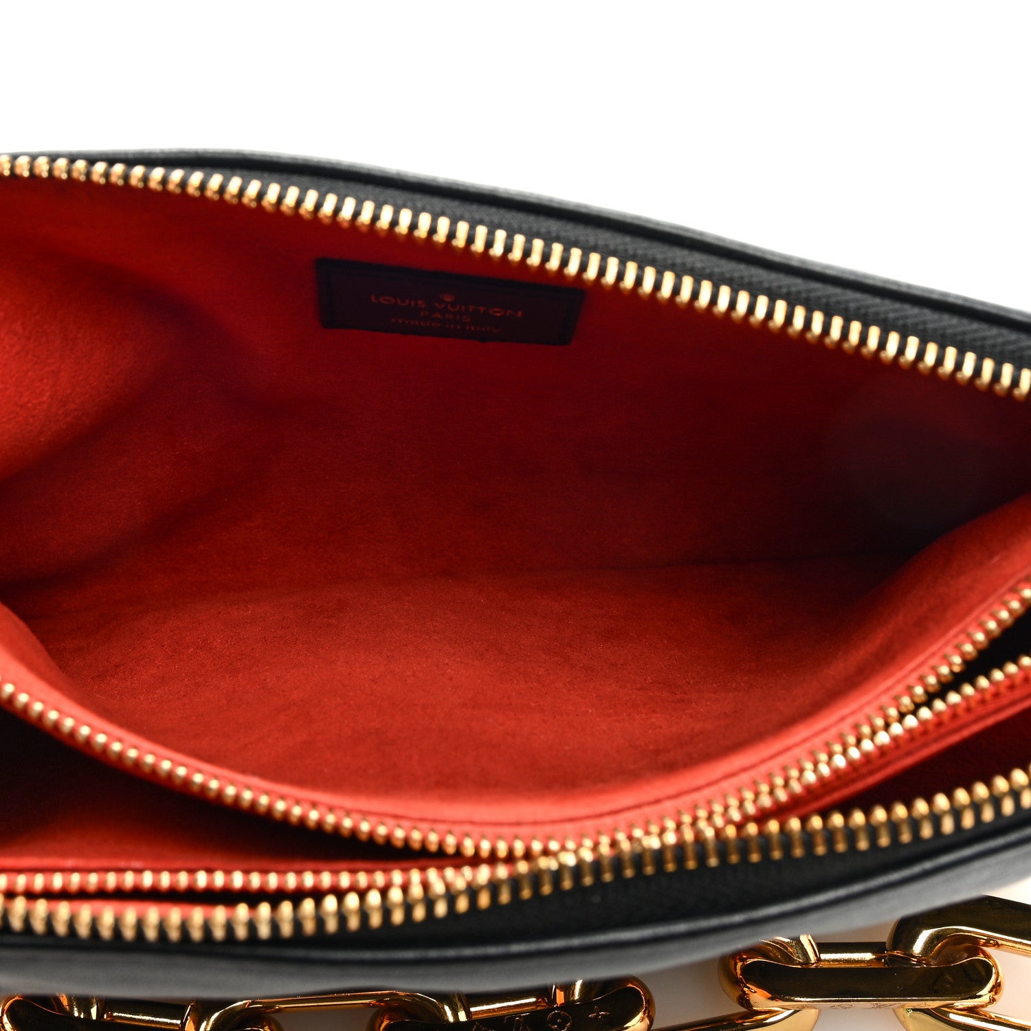 Louis Vuitton Lambskin Embossed Monogram Coussin BB Black 5 of 11