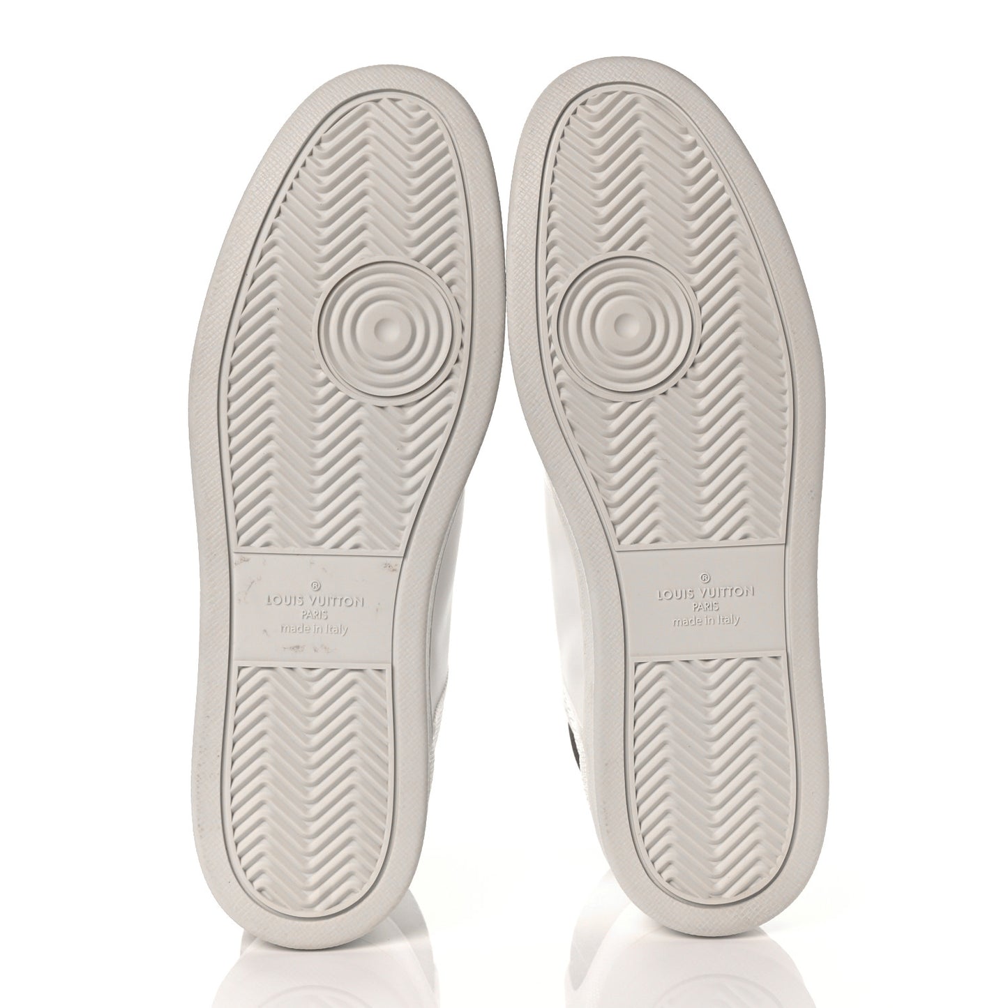 Monogram Calfskin Rivoli High Top Sneakers 9.5 White