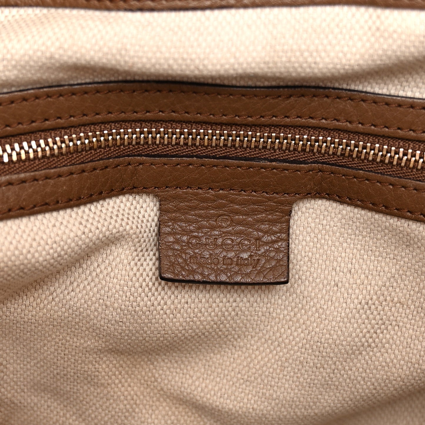 Pebbled Calfskin Medium Soho Chain Shoulder Bag Maple Brown