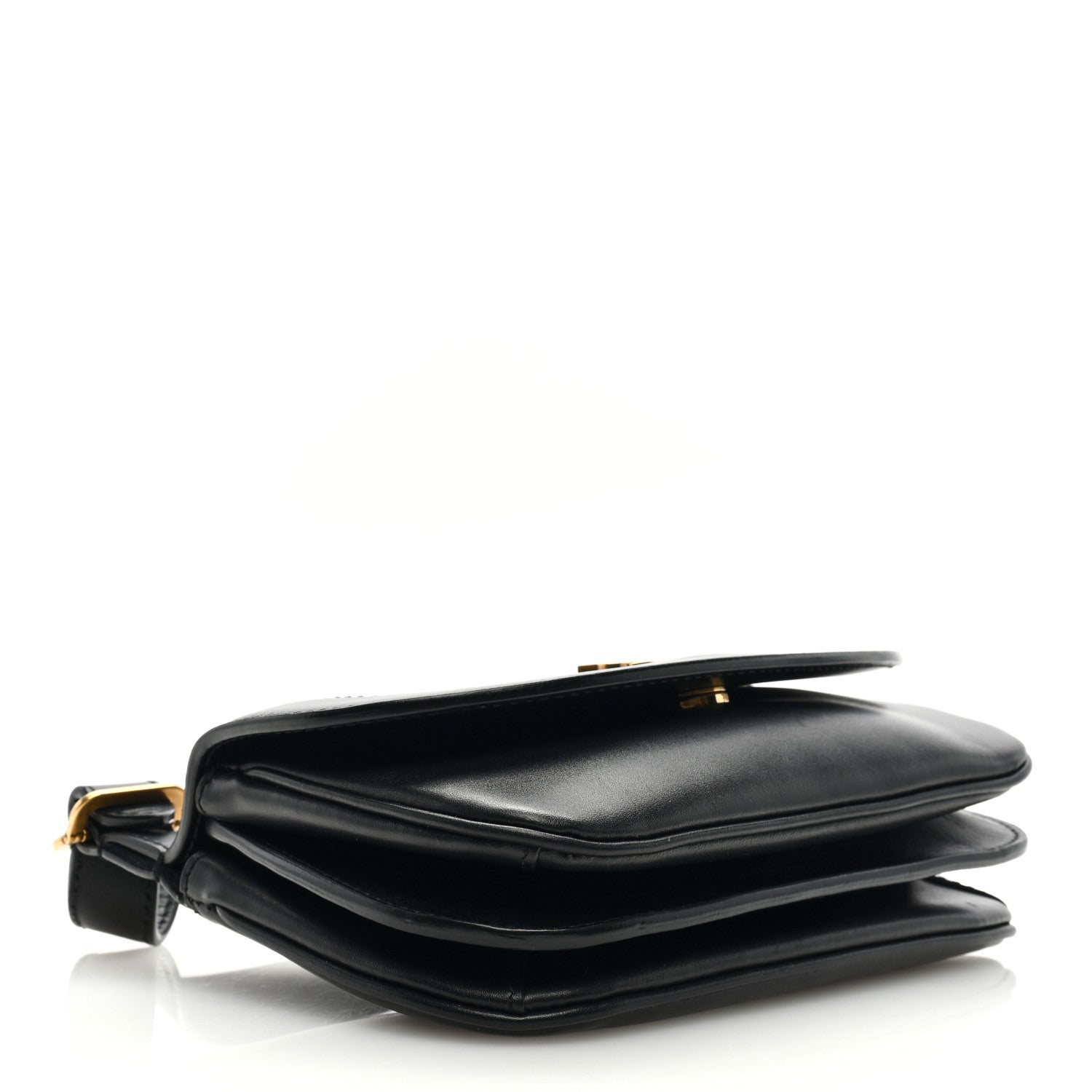 Saint Laurent Smooth Calfskin Small Charlie Shoulder Bag Black 4 of 9