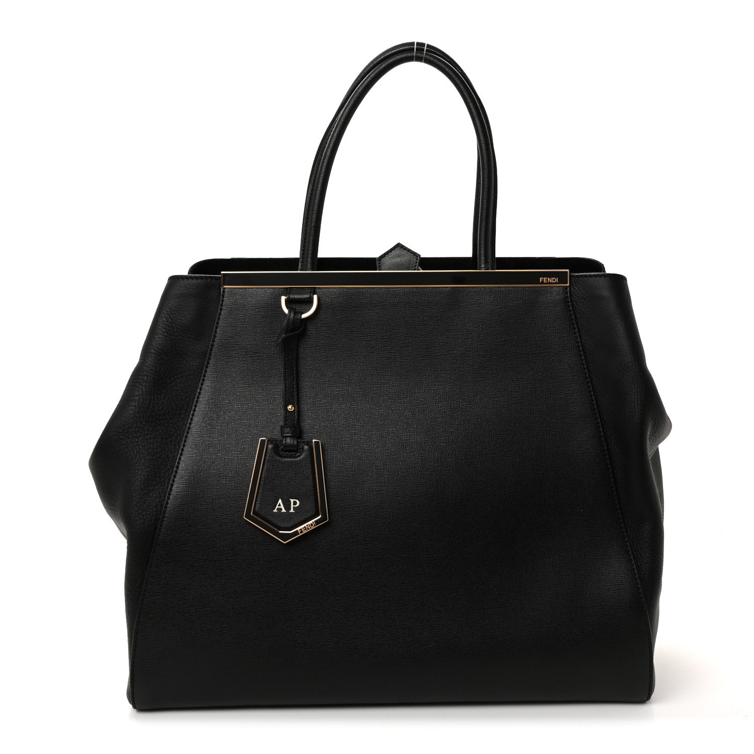 Fendi Vitello Elite Large 2Jours Tote Black 1815550 – FASHIONPHILE