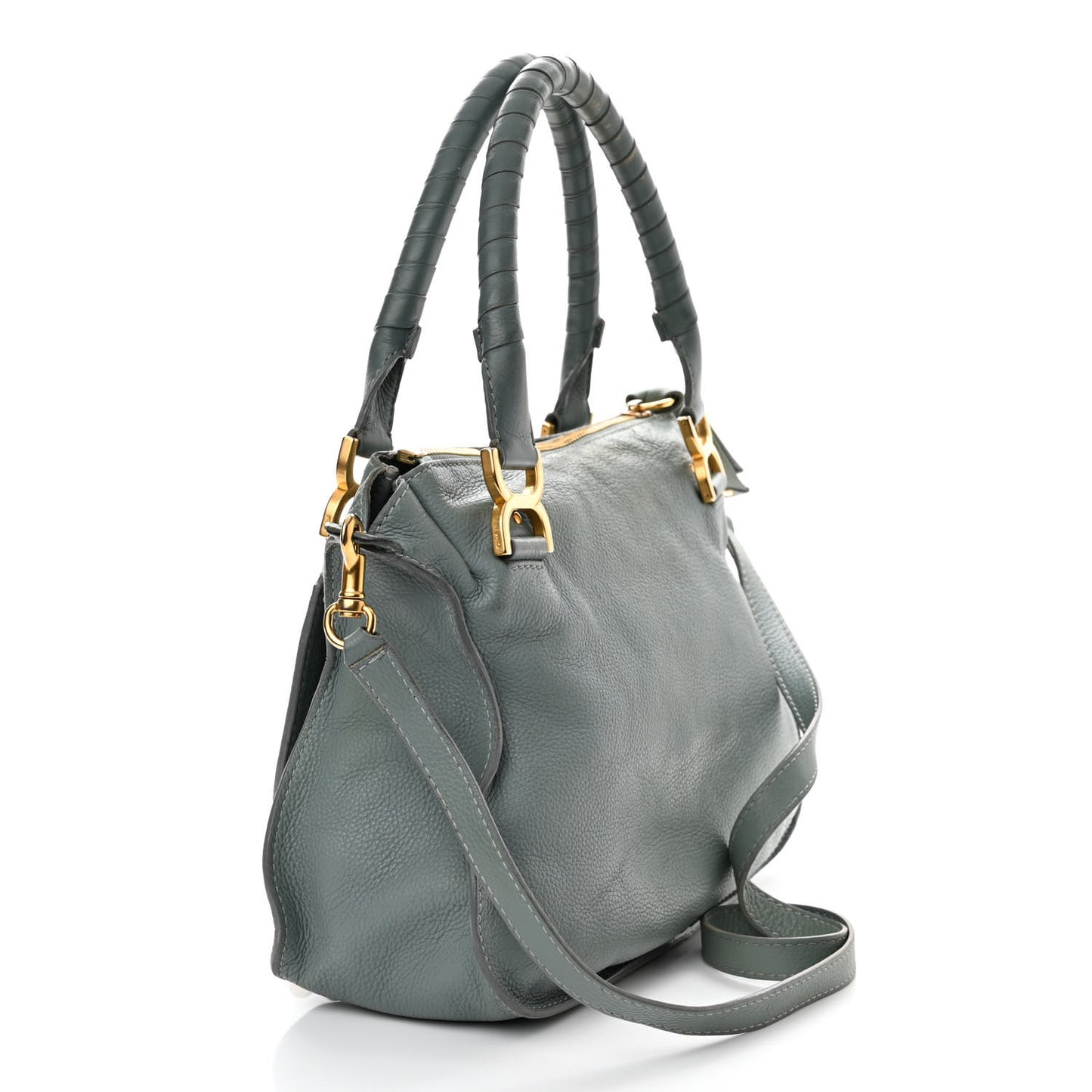 Calfskin Medium Marcie Satchel Fresh Mint