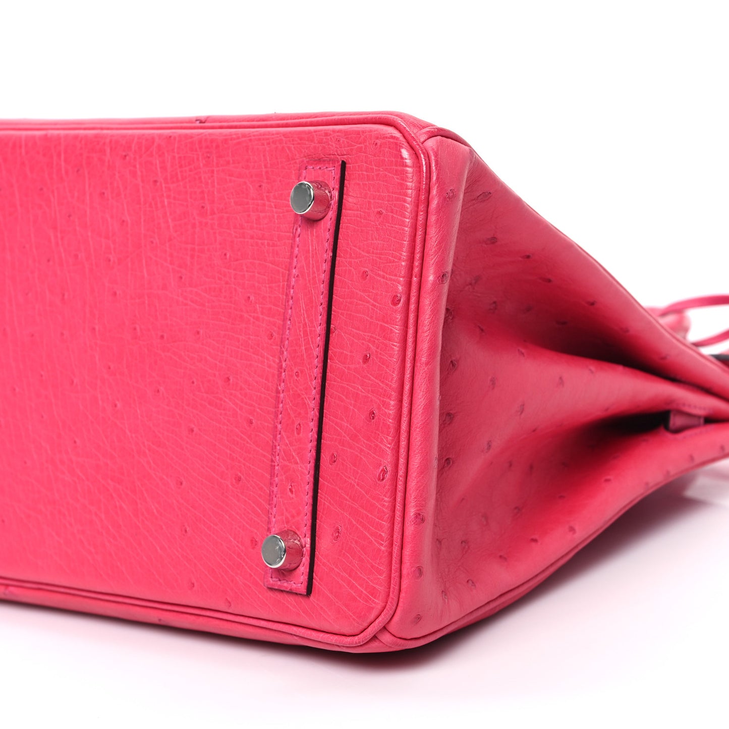 Ostrich Birkin 30 Rose Tyrien