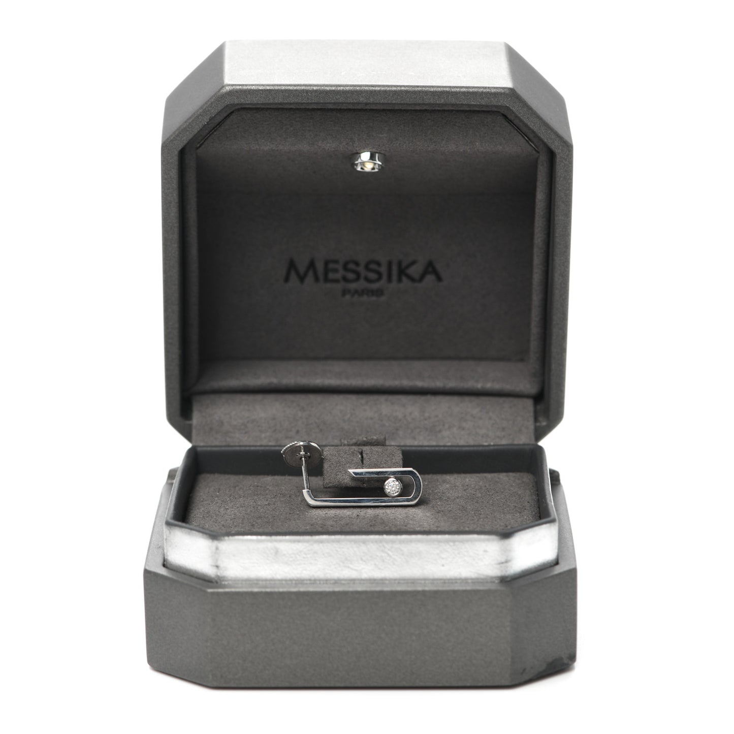 X GIGI HADID 18K White Gold Diamond Move Single Earring