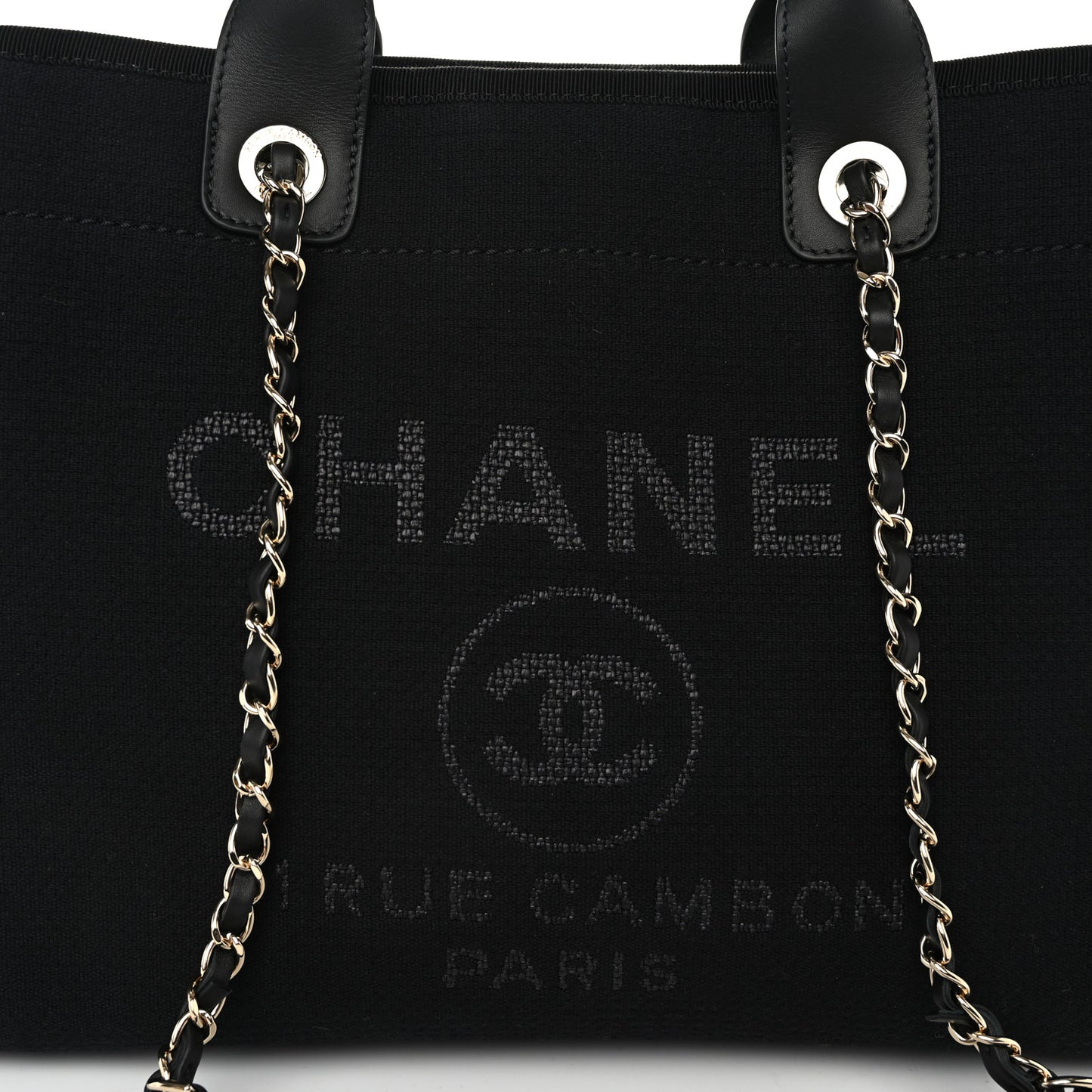 Mixed Fibers Small Deauville Tote Black