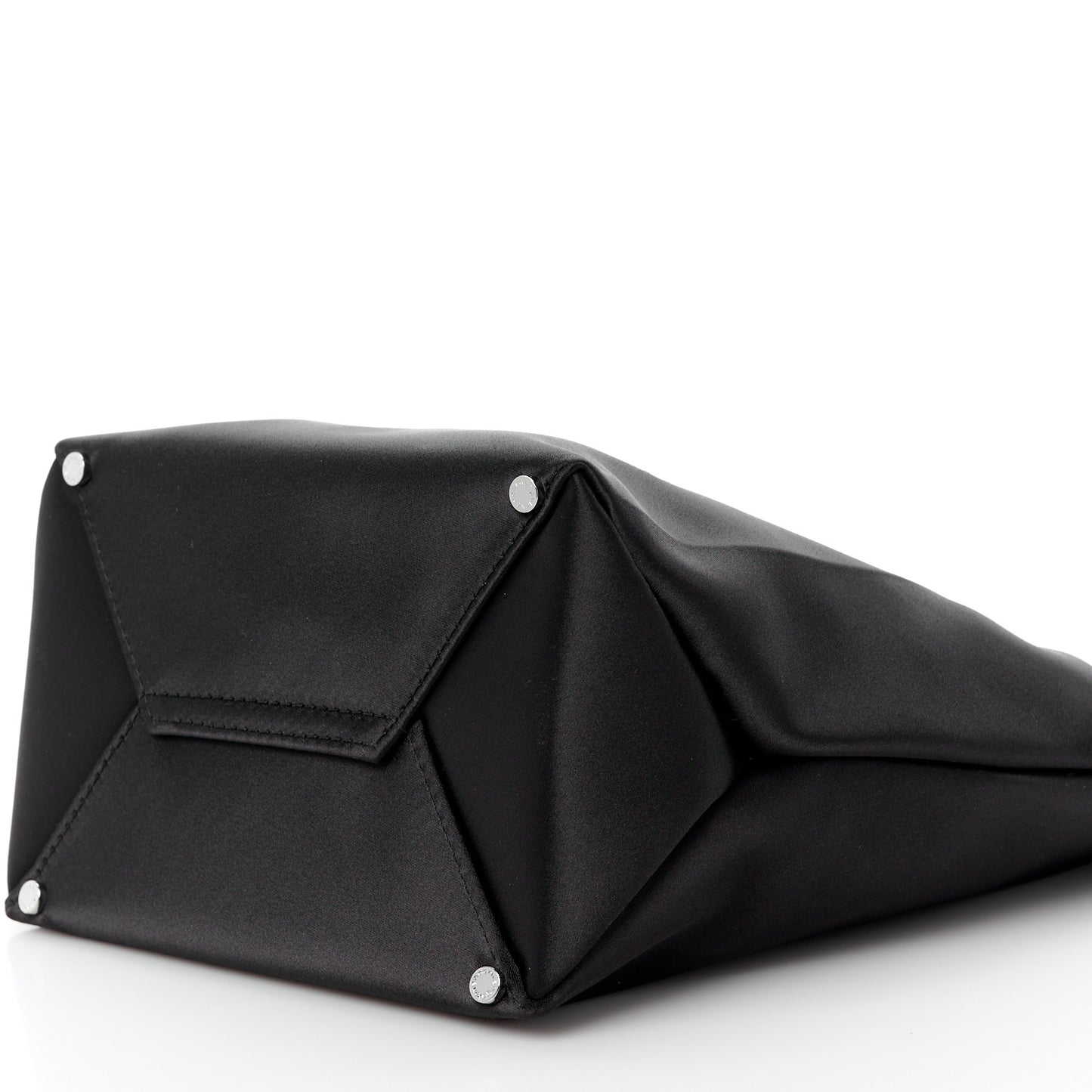 Satin Lunch Bag Clutch Black