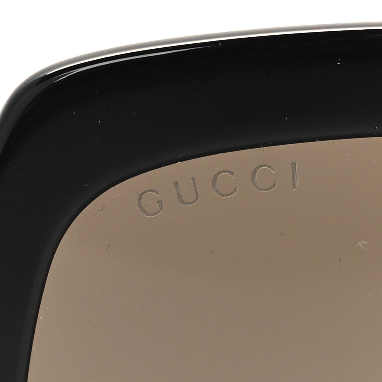 Acetate Square Frame Web Glitter Sunglasses GG0036S Black Green