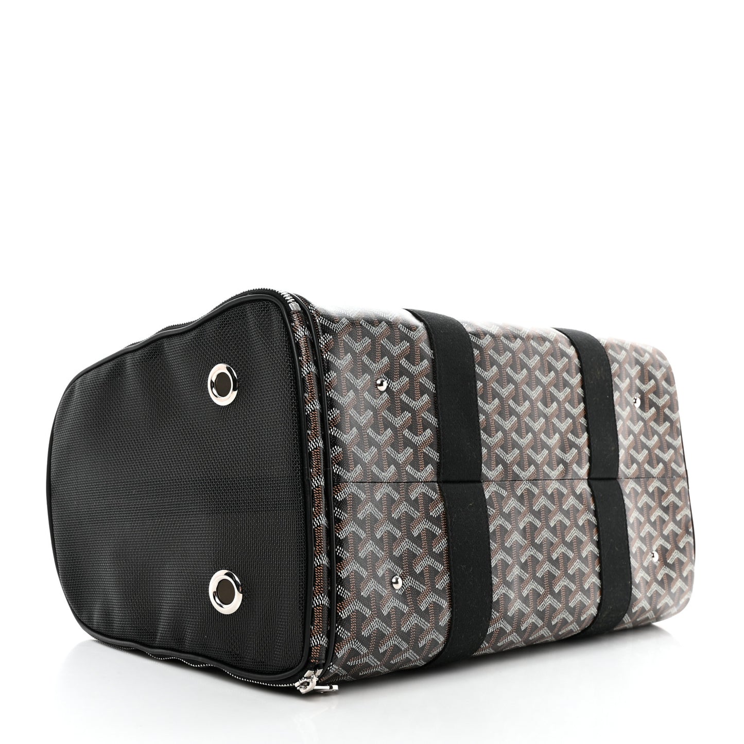 Goyardine Voltigeur MM Pet Carrier Black
