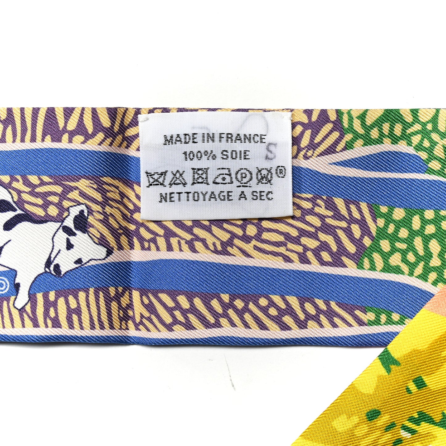 Silk En Liberte Twilly Jaune Vif Bleu Rouge