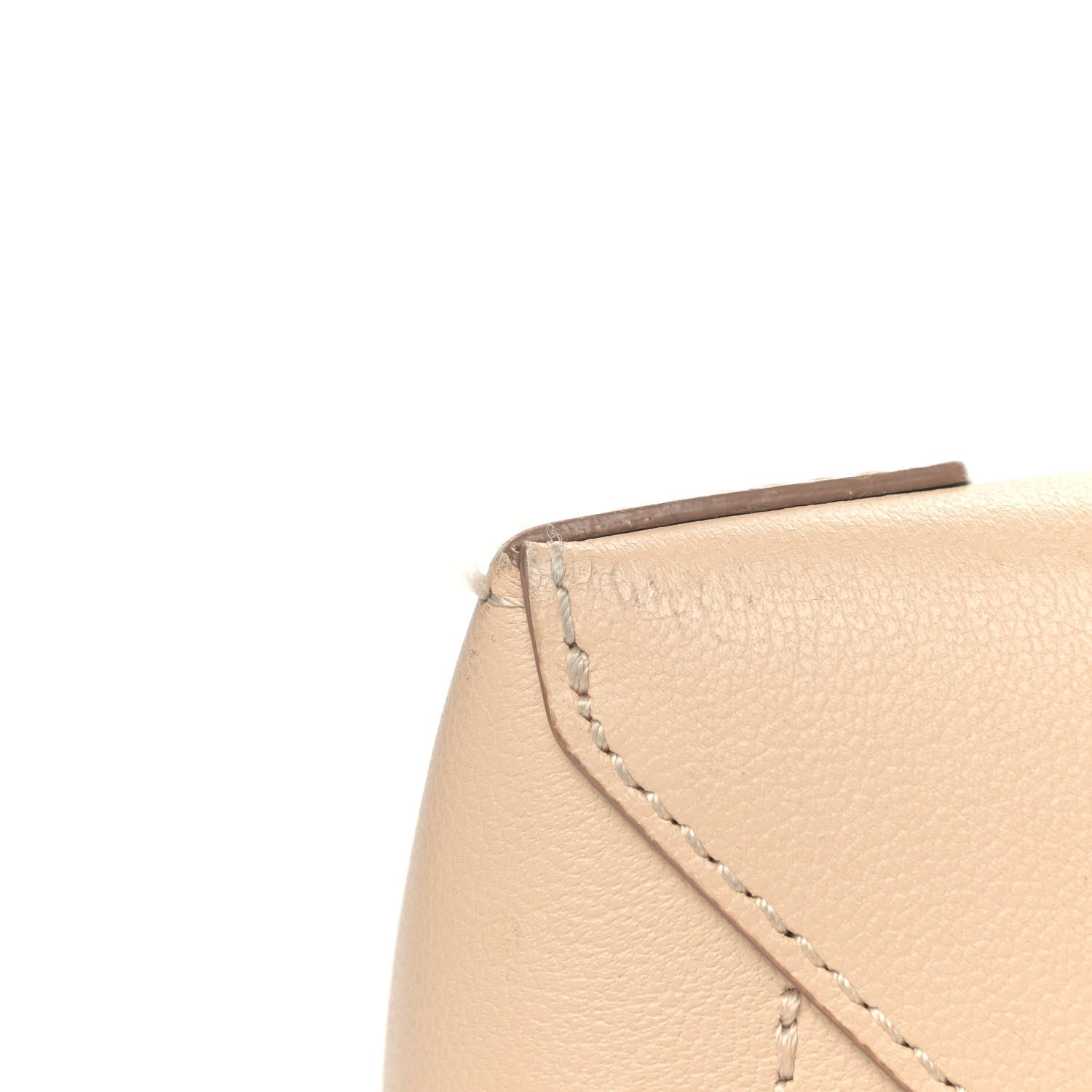 MCM Calfskin Medium Shopper Tote Latte Beige 8 of 10