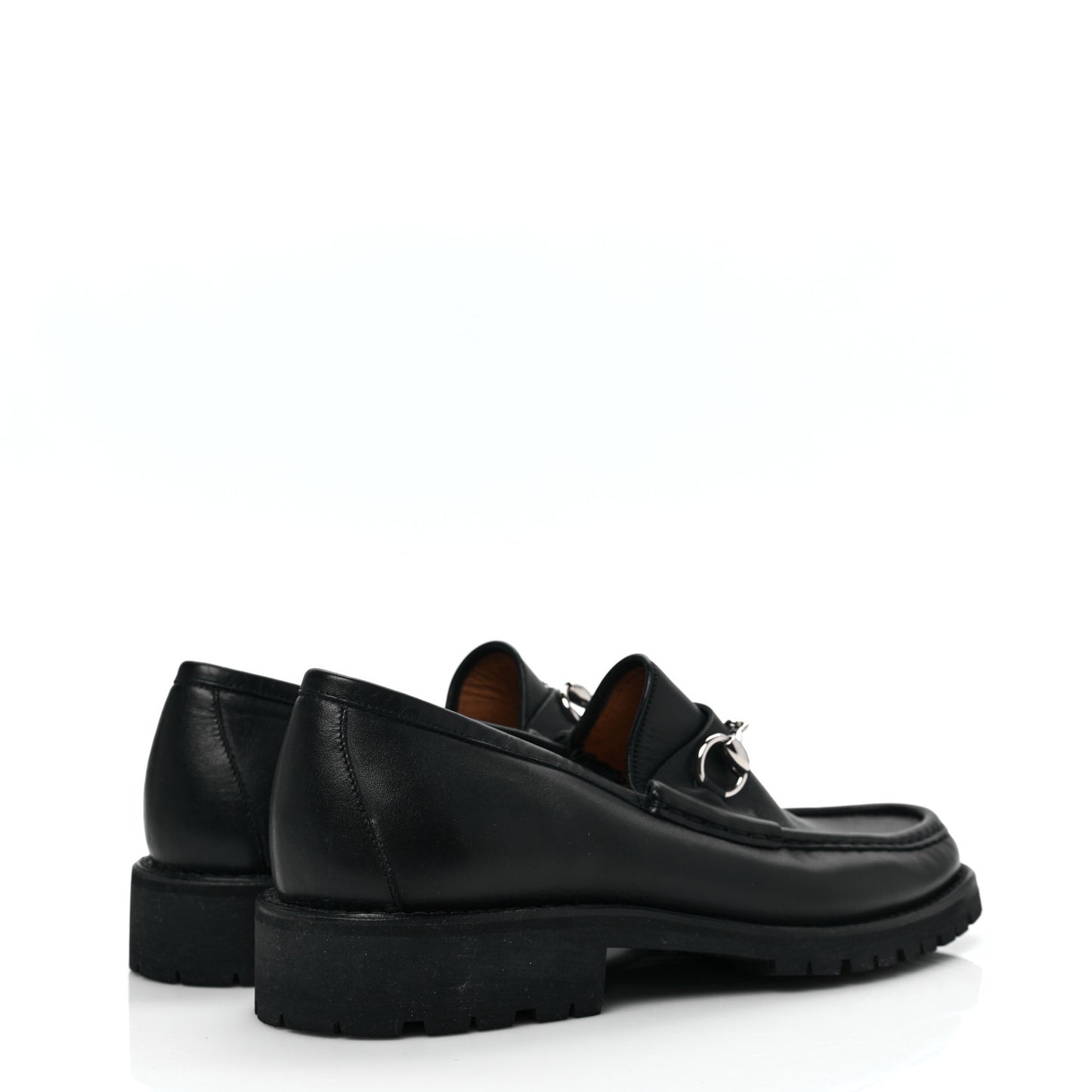 Laredo Calfskin Mens Horsebit Loafers 8.5 Black