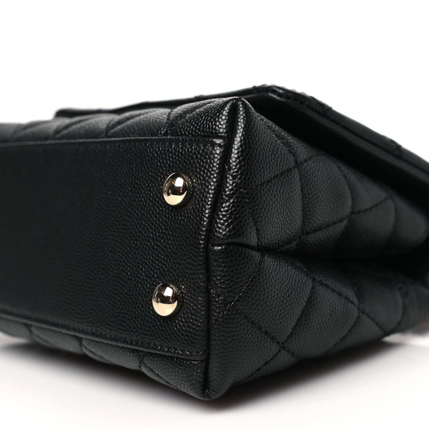 Caviar Quilted Extra Mini Coco Handle Flap Black