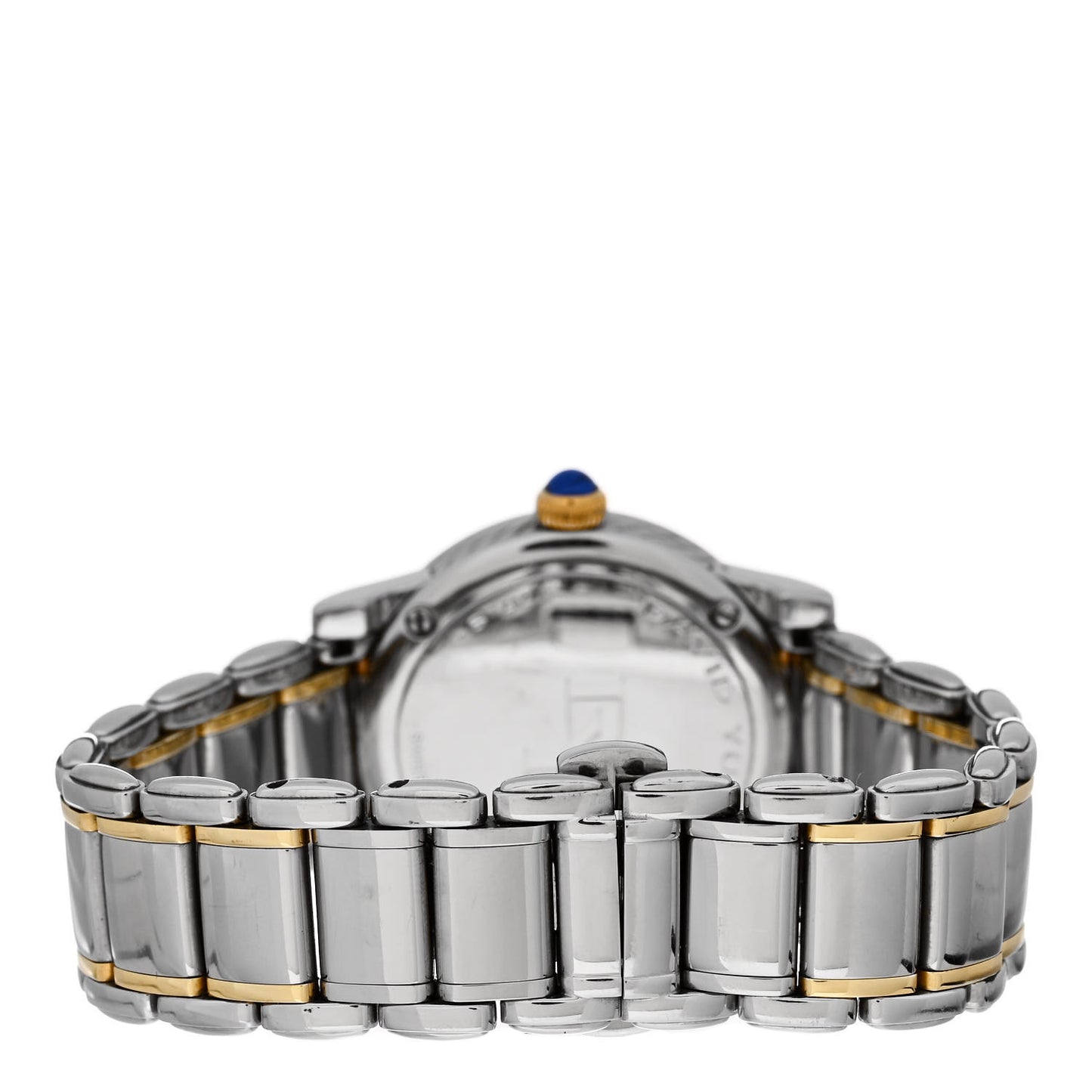 Stainless Steel 18K Yellow Gold Diamond Bezel Mother of Pearl 30mm Classic Quartz Watch