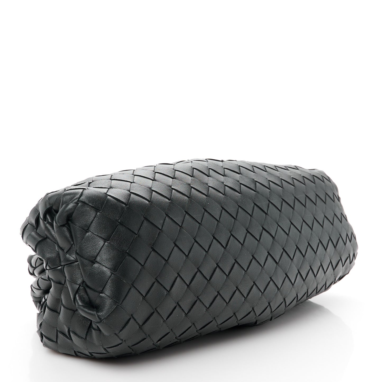 Nappa Maxi Intreccio The Pouch Oversized Clutch Black