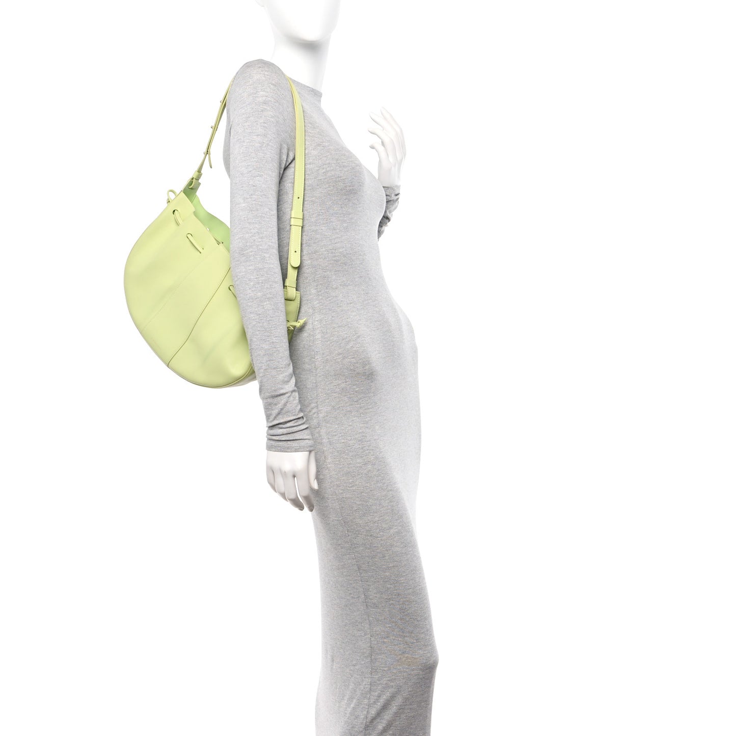 Tumbled Calfskin Lilium Bag Mint