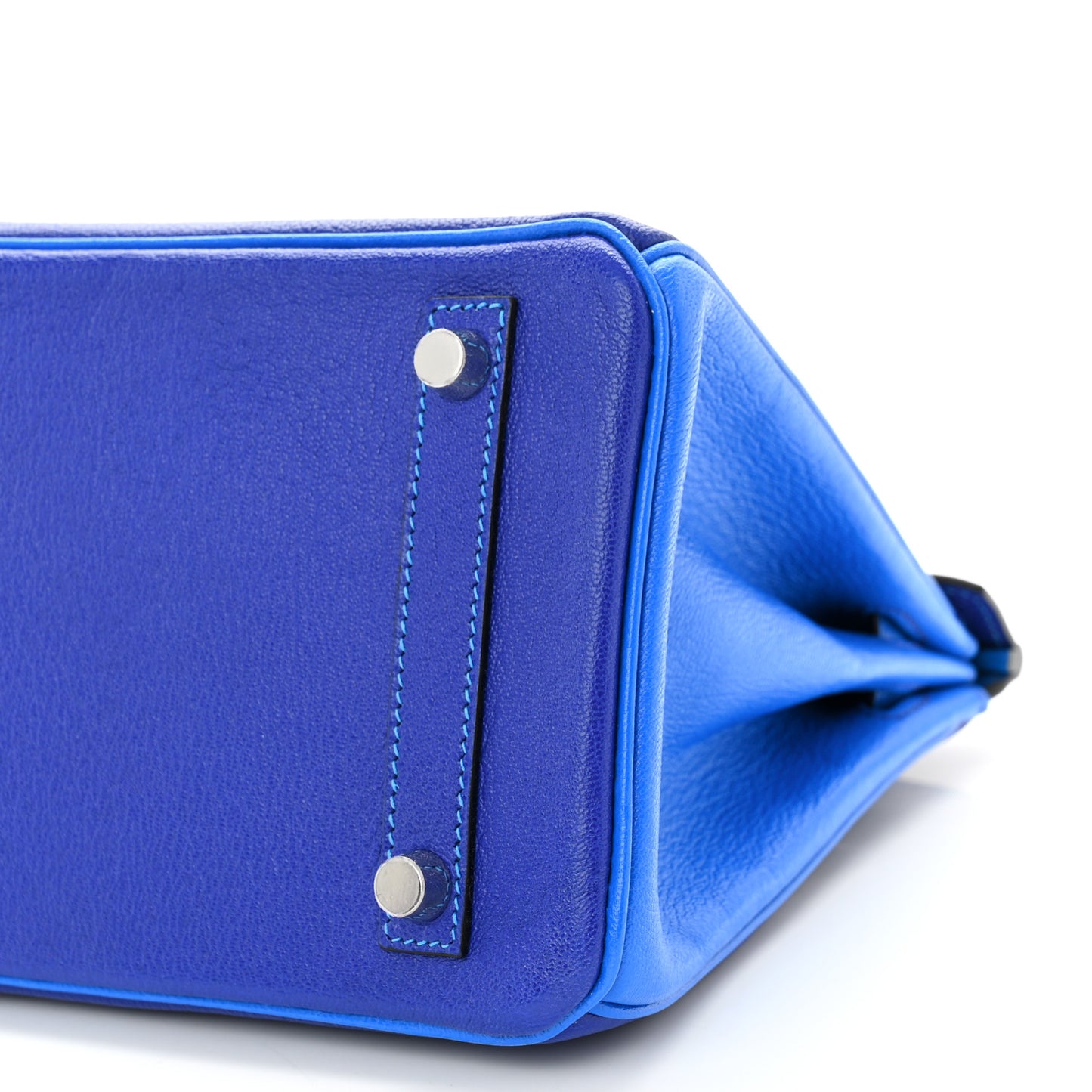 Chevre Mysore Horseshoe Birkin 25 Bleu Electrique Bleu Izmir