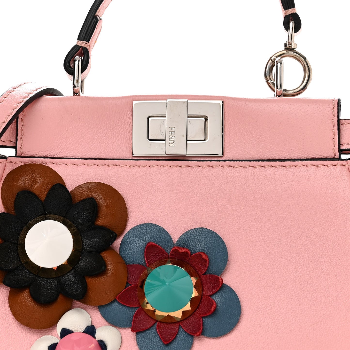 Nappa Flowerland Micro Peekaboo Iconic Satchel Bubblegum Multicolor